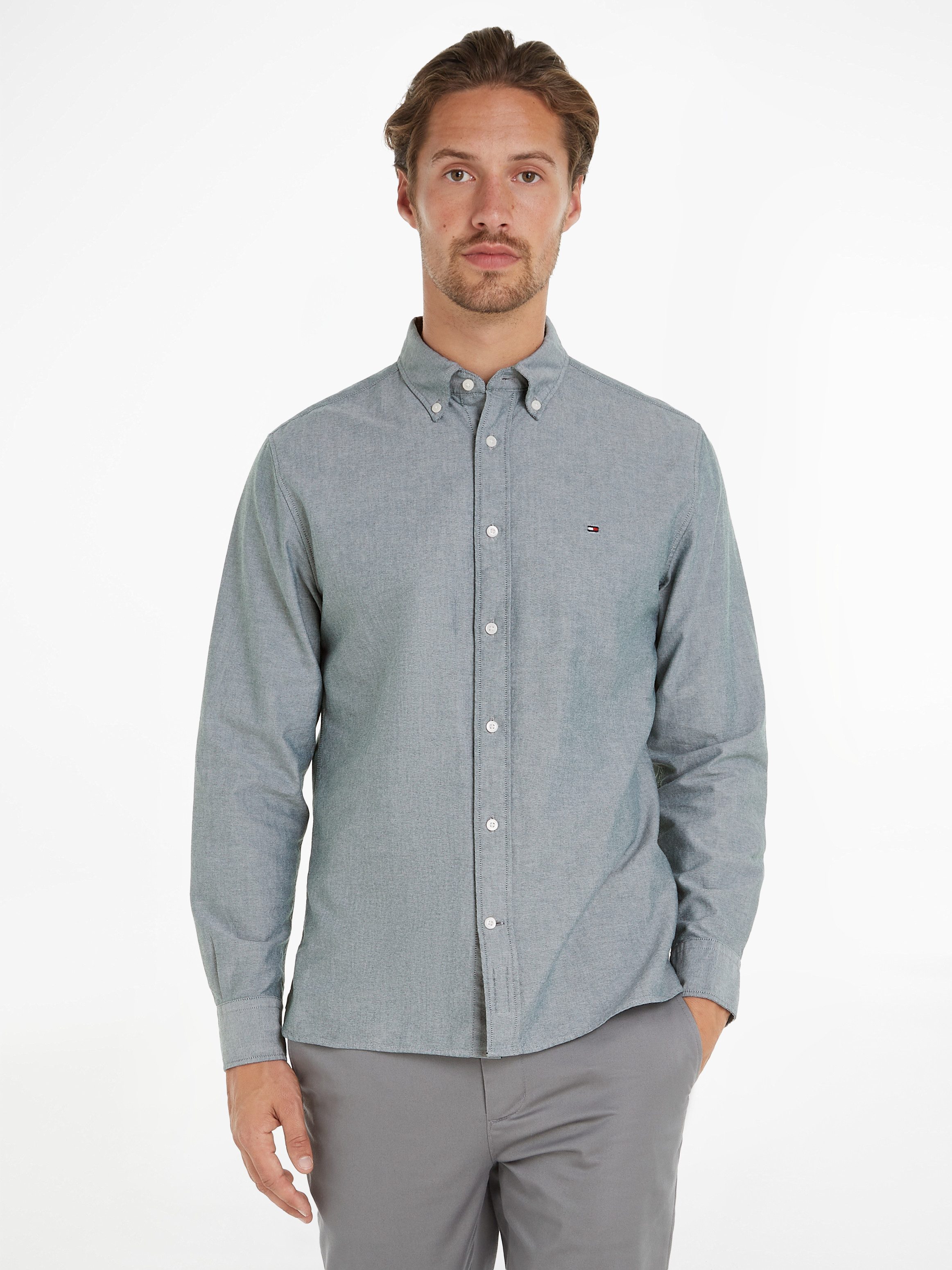 Tommy Hilfiger Overhemd met lange mouwen SOLID HERITAGE OXFORD RF SHIRT