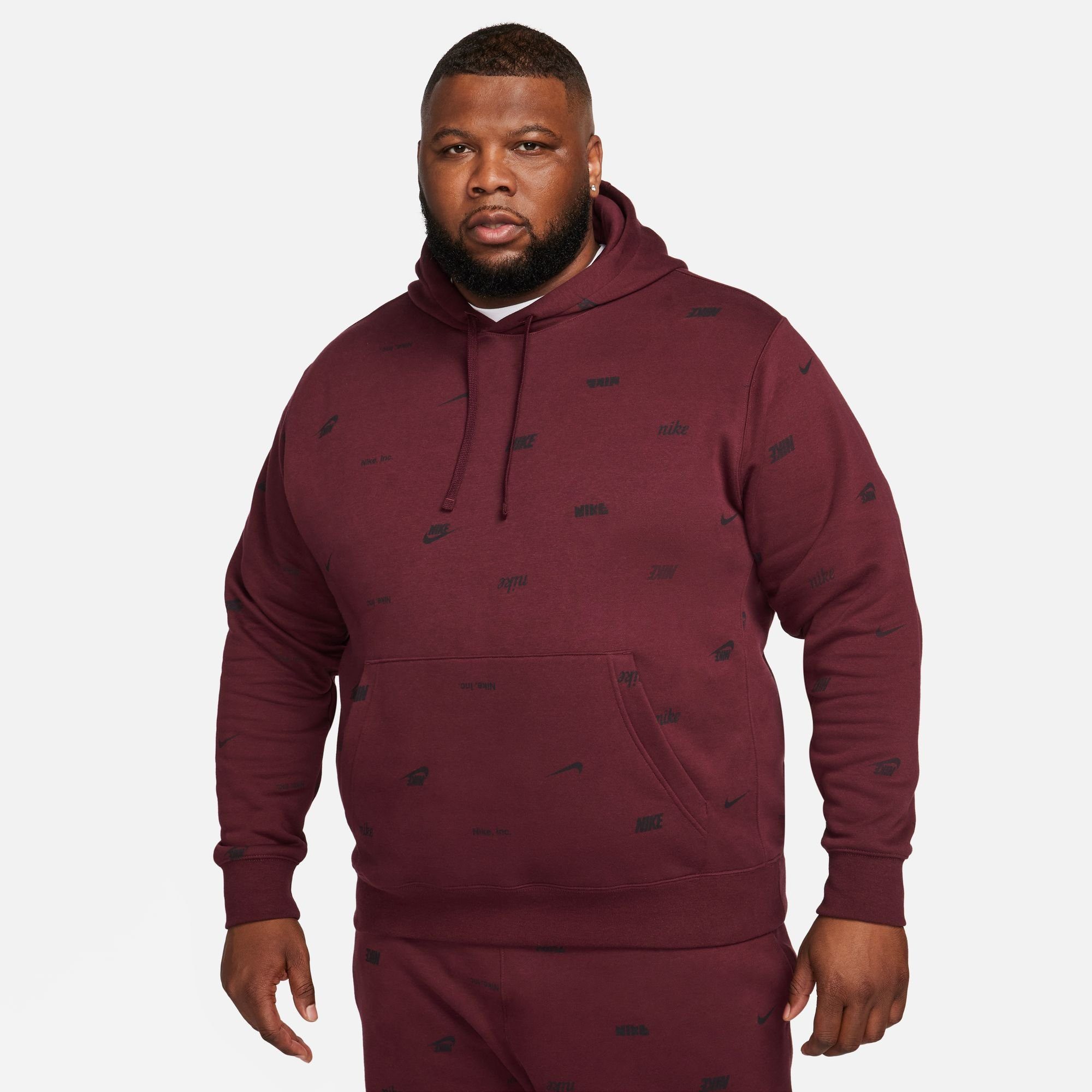 Nike Sportswear Hoodie CLUB FLEECE+ MEN'S ALLOVER PRINT PULLOVER HOODIE