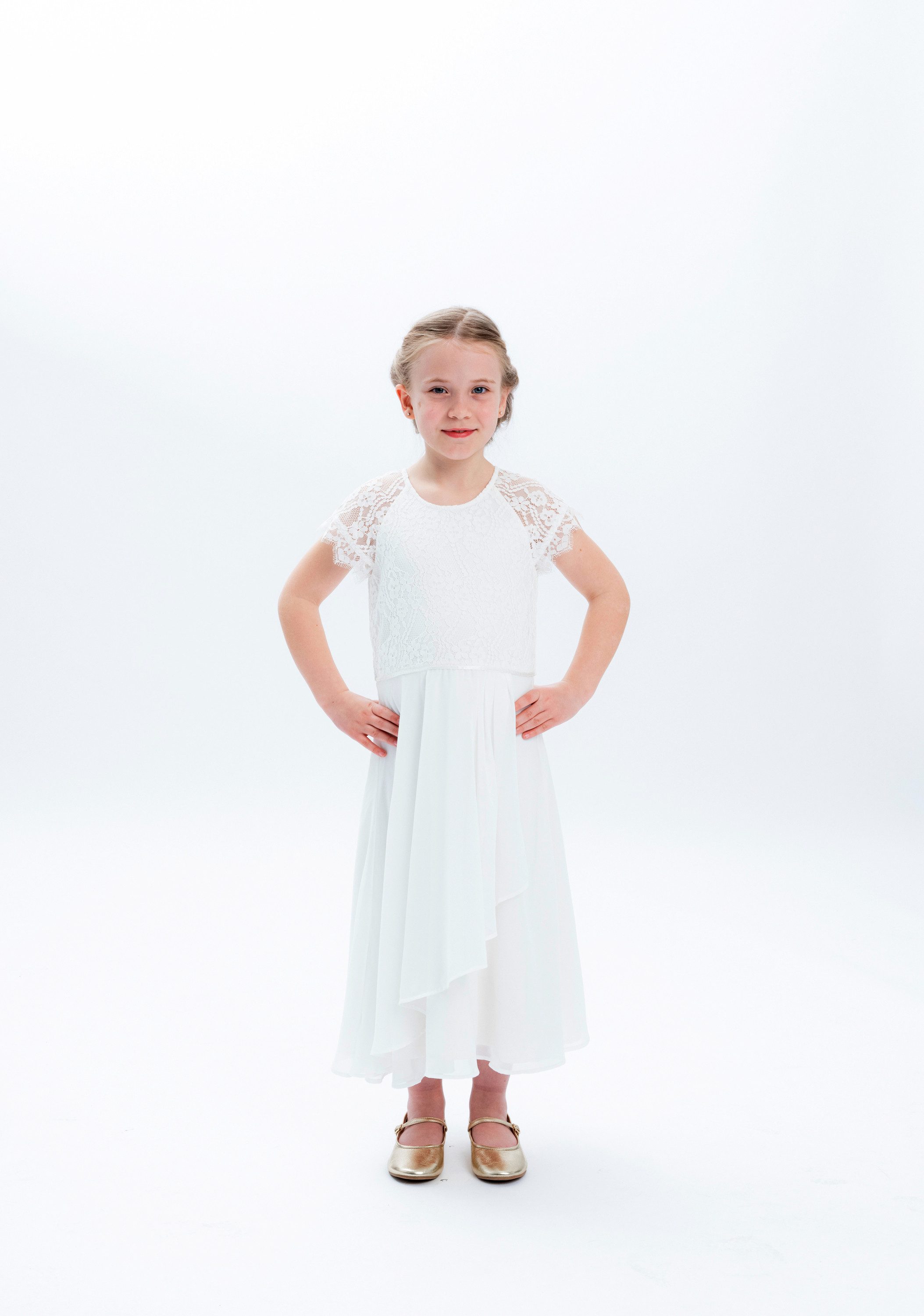 OTTO Danamade Party-jurk DANAMADE Dresses DSOLEY meisjes jurken maat 164 beige