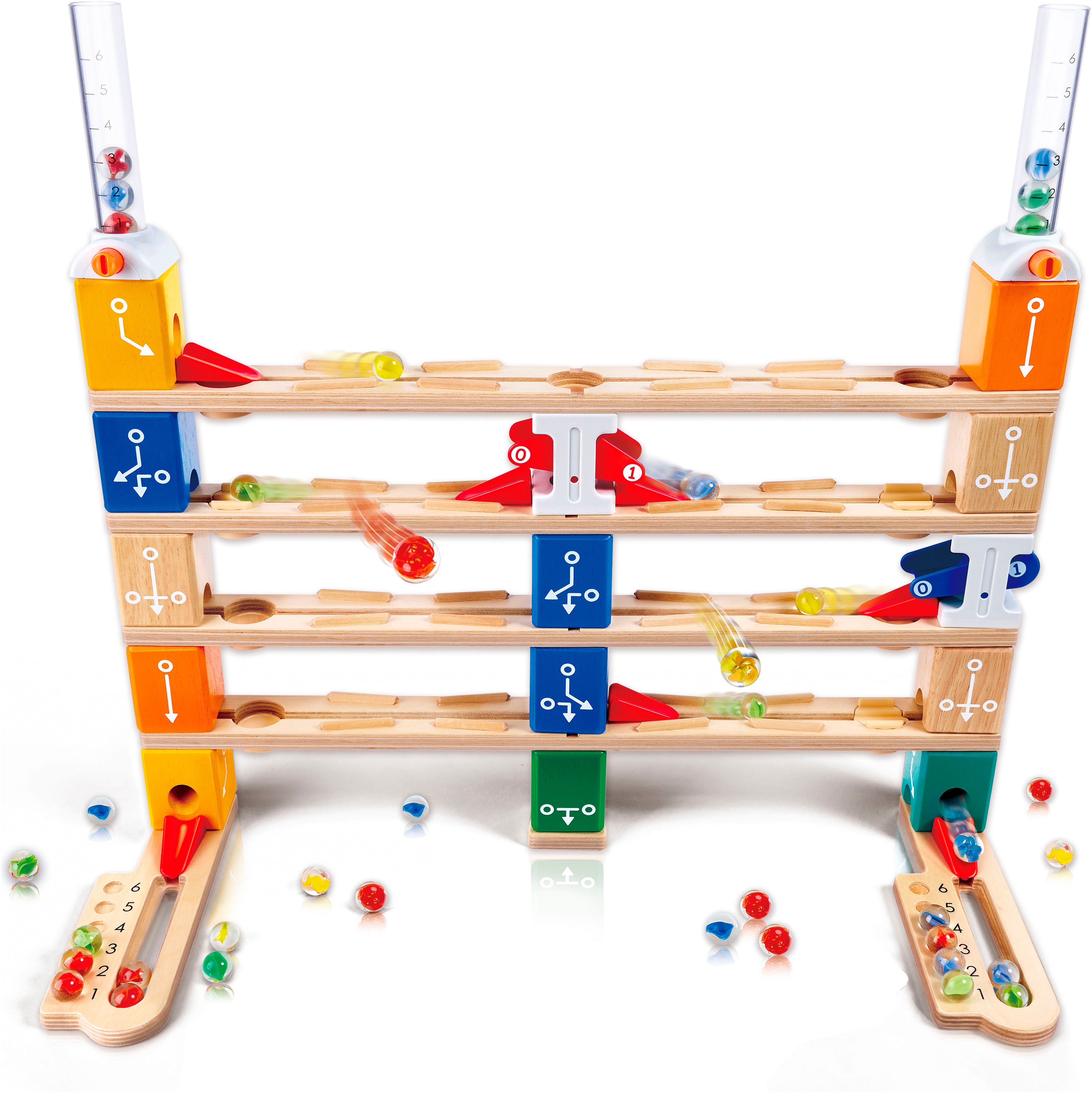 Hape Knikkerbaan Quadrilla starter coderingsset (85-delig)