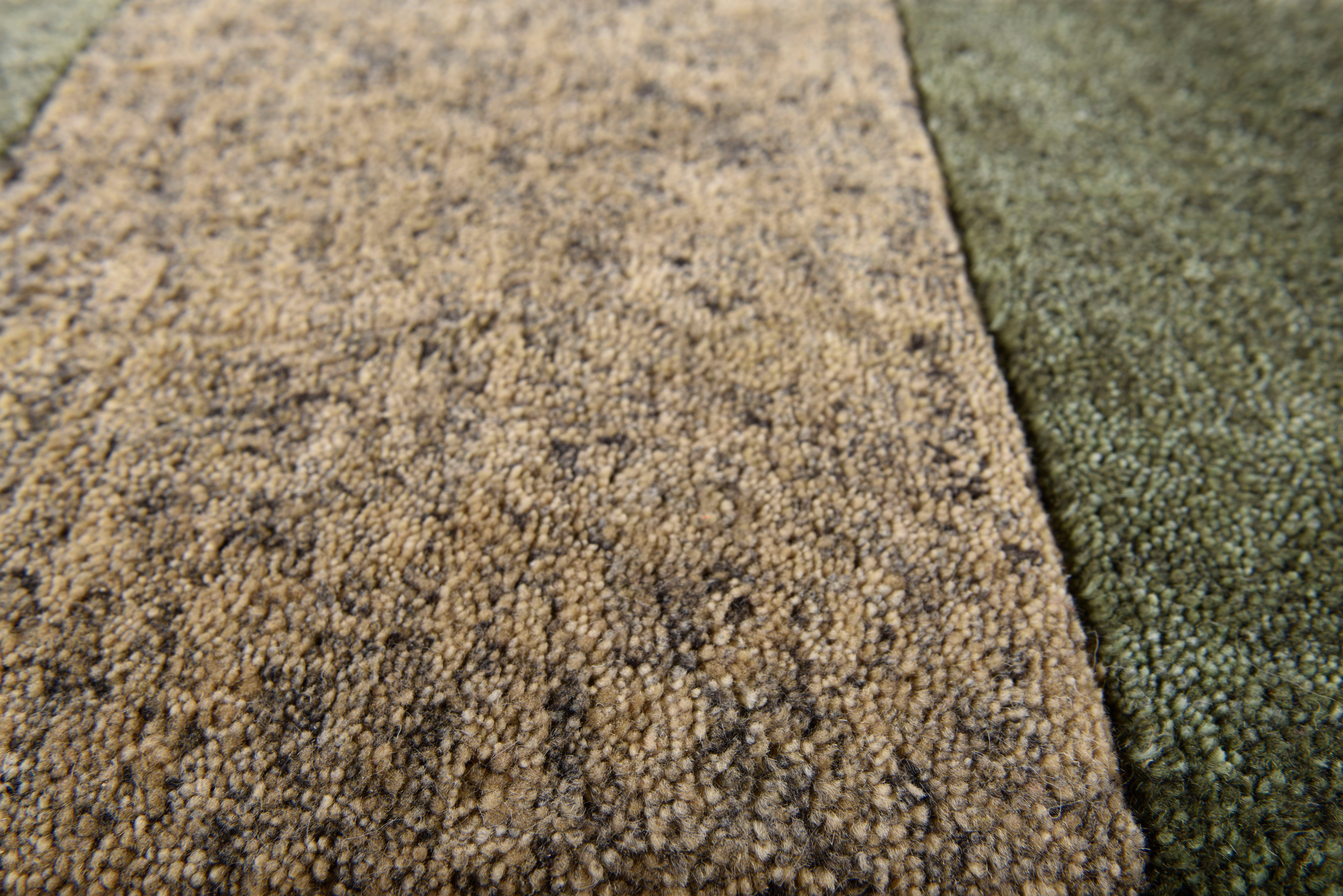 THEKO Wollen kleed Dalas - 7709 zuivere wol, met de hand geknoopt, patchworkdesign