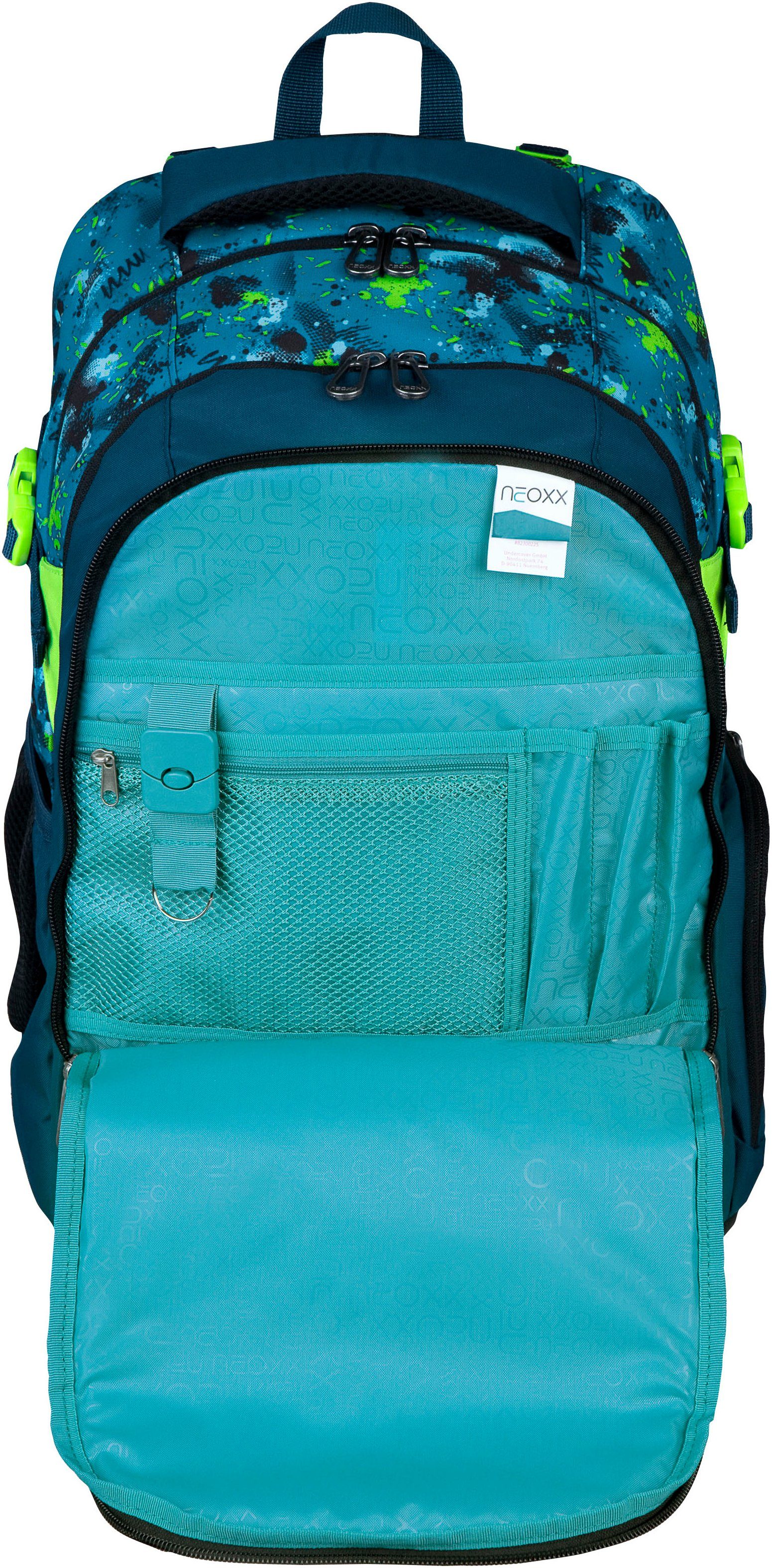 neoxx Schoolrugzak Active Pro, Petrol Extreme
