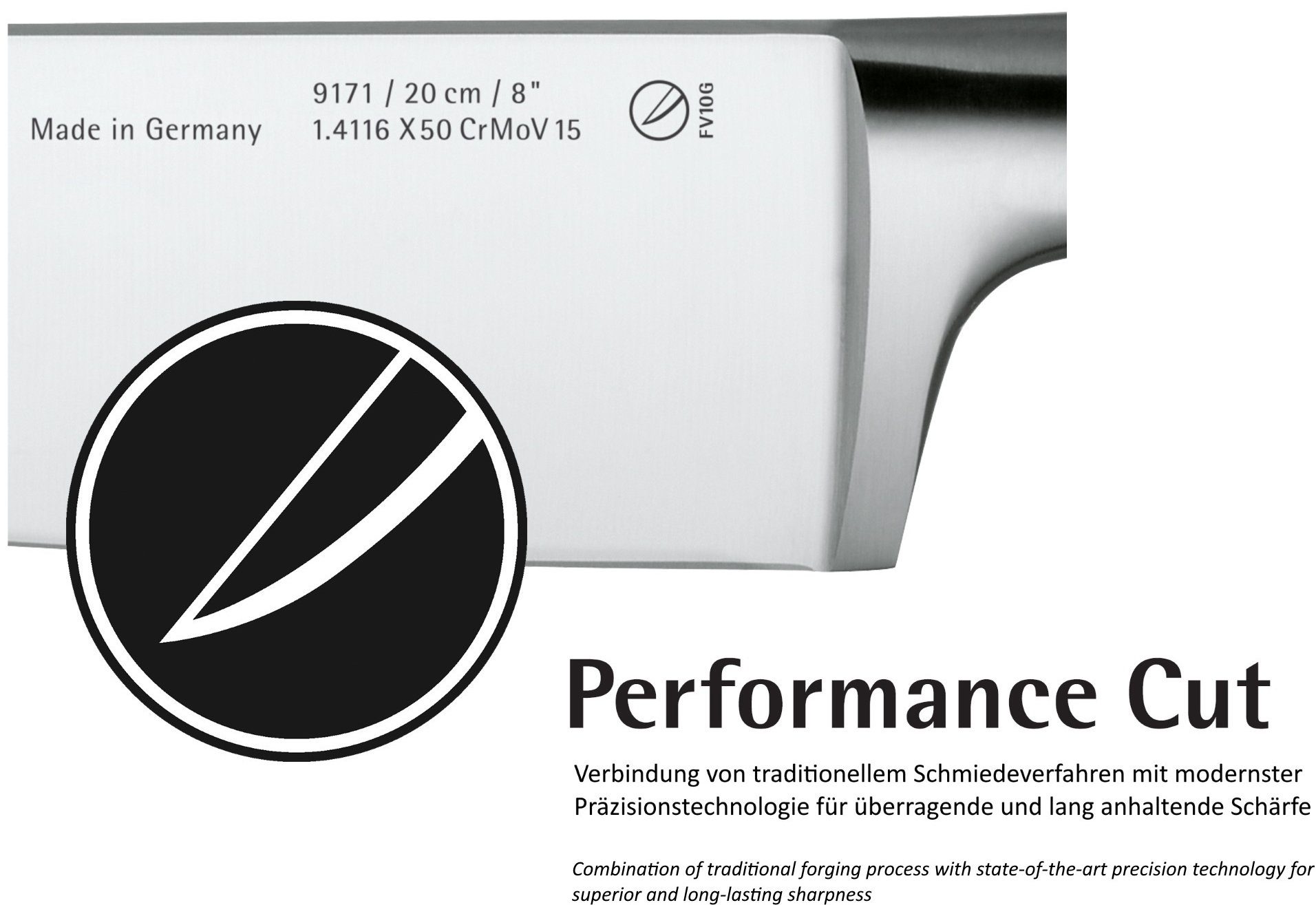 WMF Messenset Kineo Lemmeten van speciaal messenstaal, made in Germany (set, 3-delig)