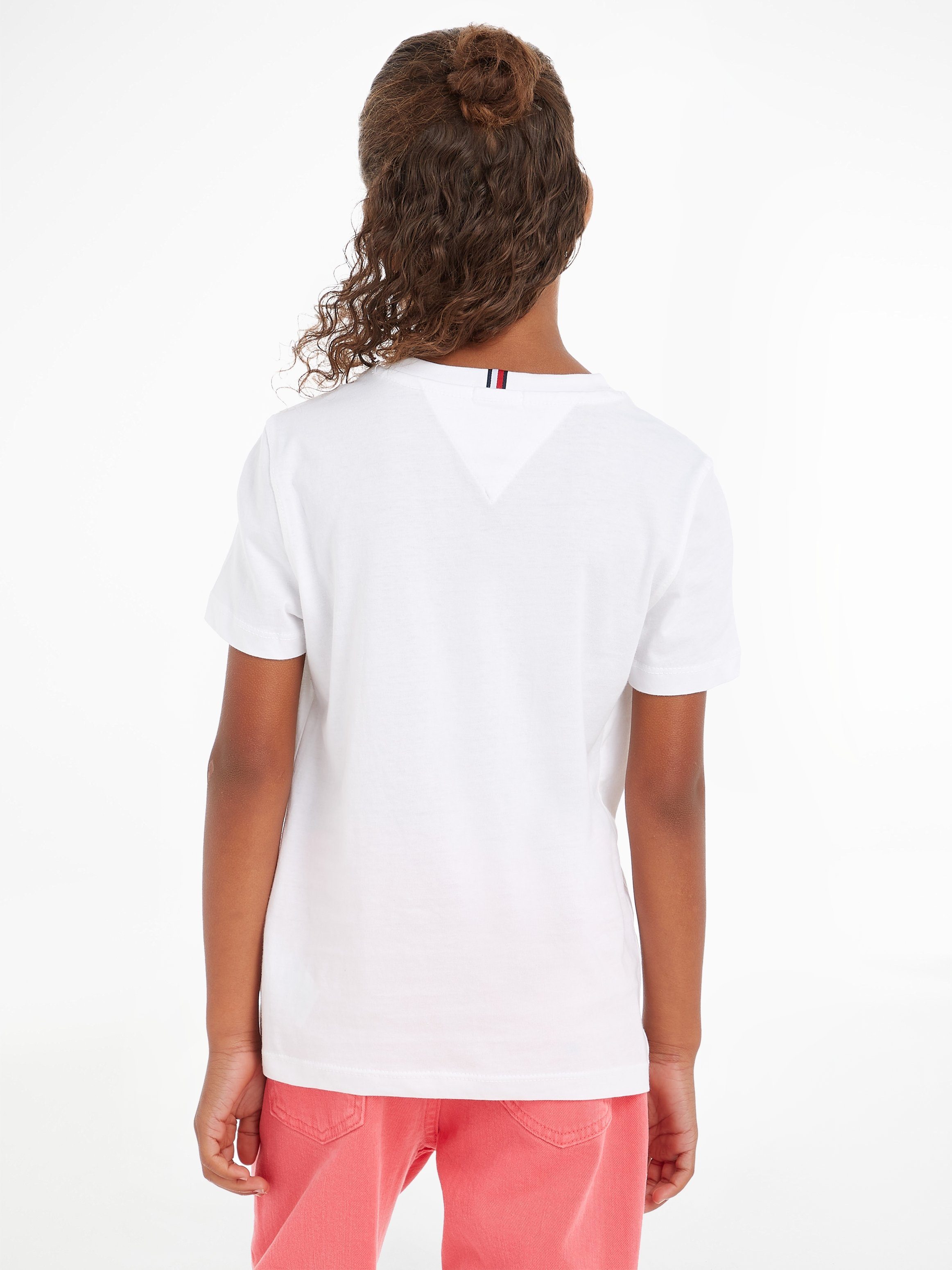 Tommy Hilfiger Shirt met ronde hals ESSENTIAL SWEATPANTS met tommy hilfiger logo-opschrift