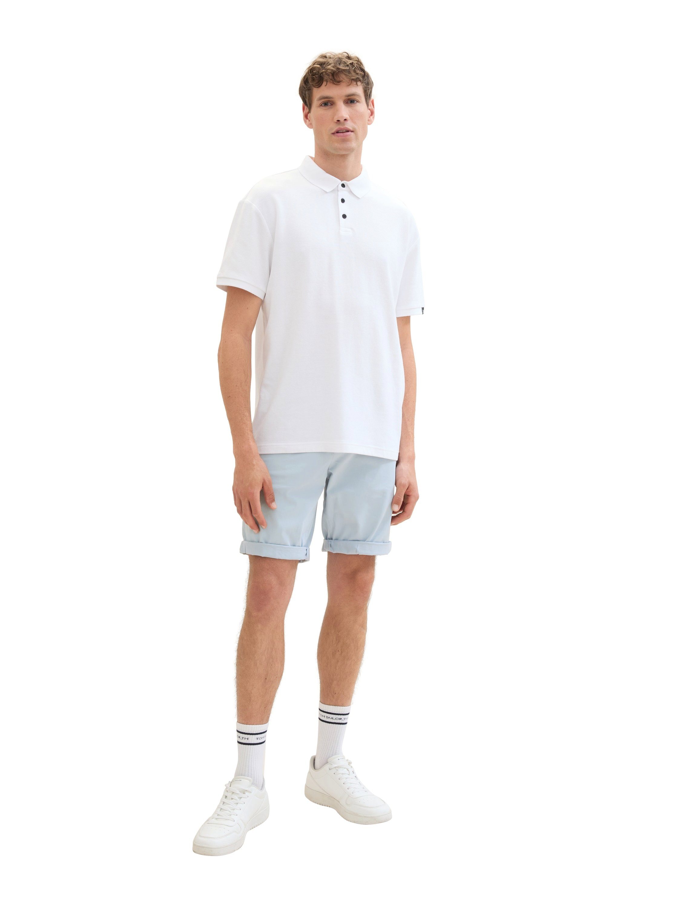 Tom Tailor Denim Chino-short Zomerbroek met steekzakken en stretch