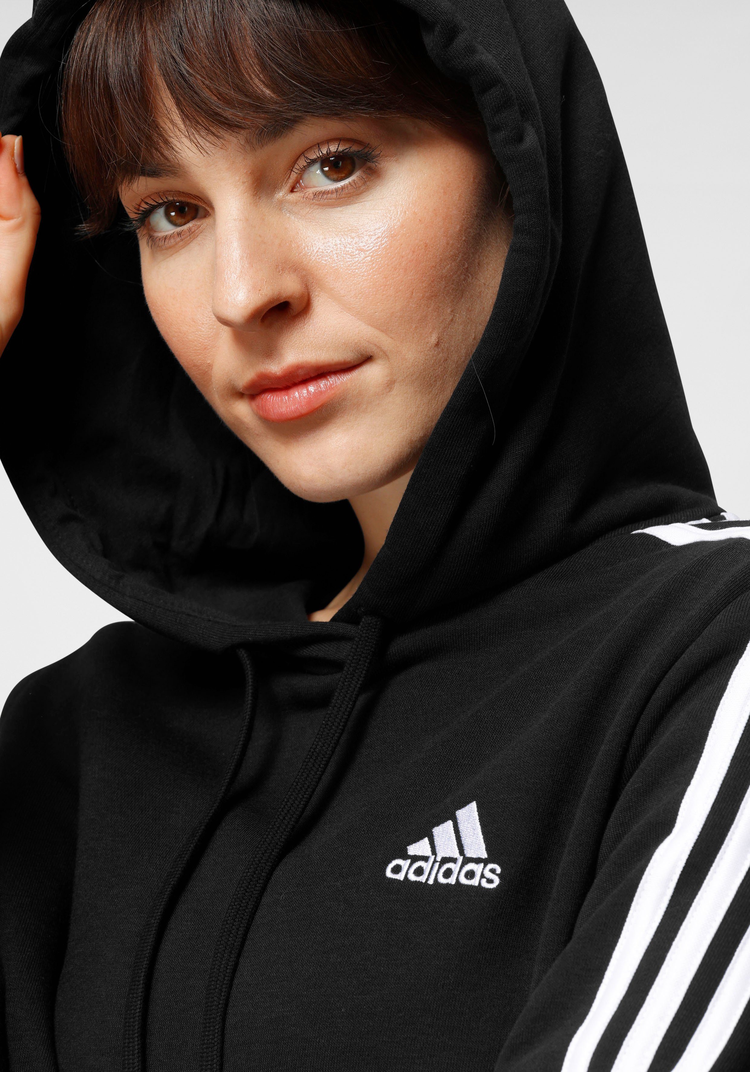 adidas Sportswear Hoodie ESSENTIALS CROPPED HOODY MET 3-STRIPES