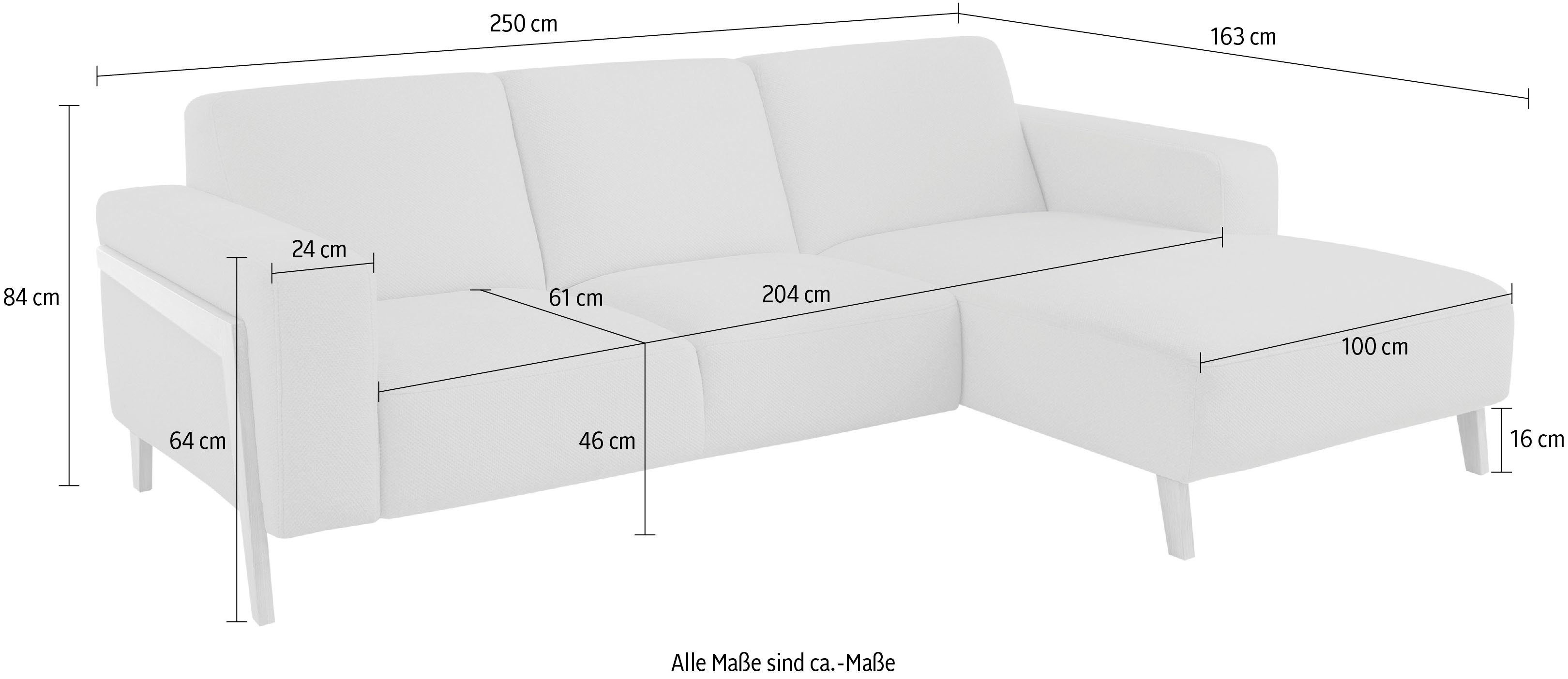 exxpo - sofa fashion Hoekbank Starr, modern en klassiek ontwerp, hoogwaardige afwerking, comfortabel L-vorm, optioneel elektrische zitdiepteverstelling, massief houten voeten