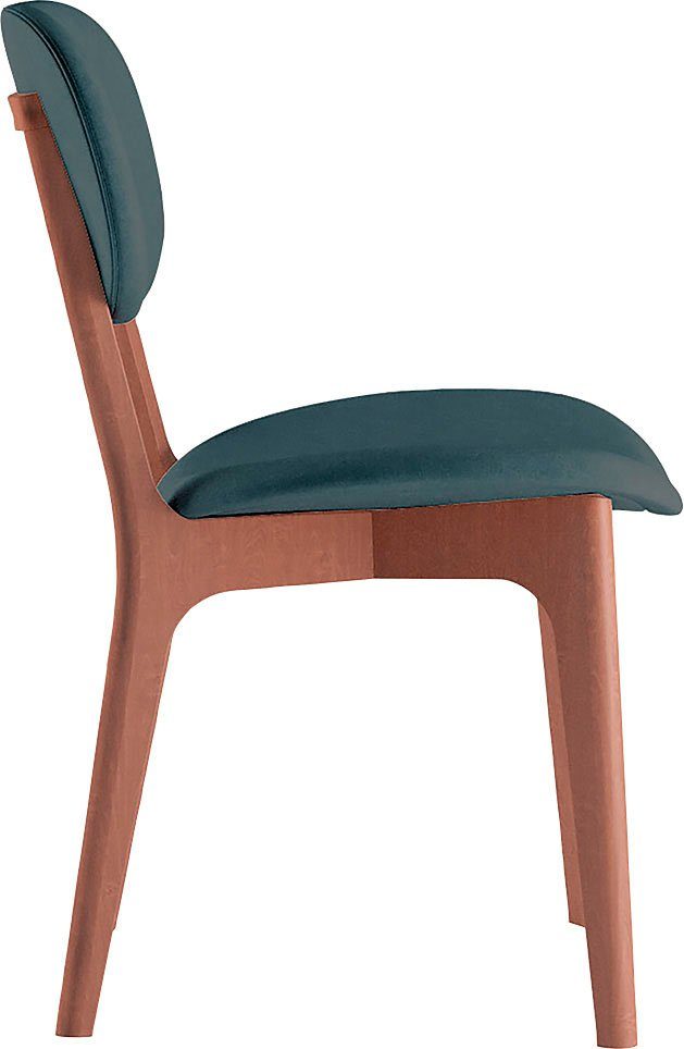 INOSIGN Stoel COZY Made in Italy Frame in beuken, kersen- of notenhout, massief hout, designstoel (set, 2 stuks)