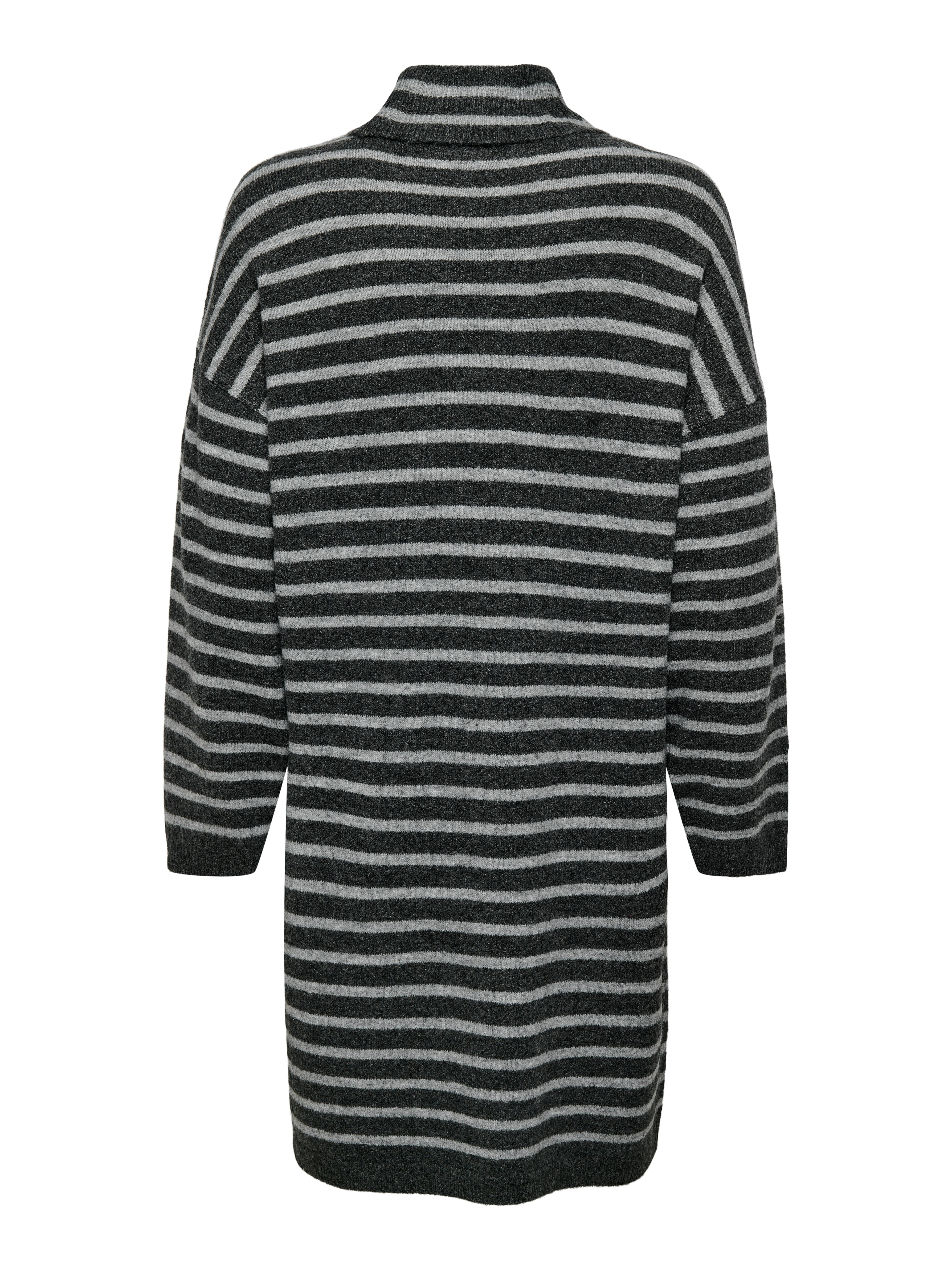 Only Gebreide jurk ONLTALIO LS STRIPE ROLLNECK DRESS BF KNT