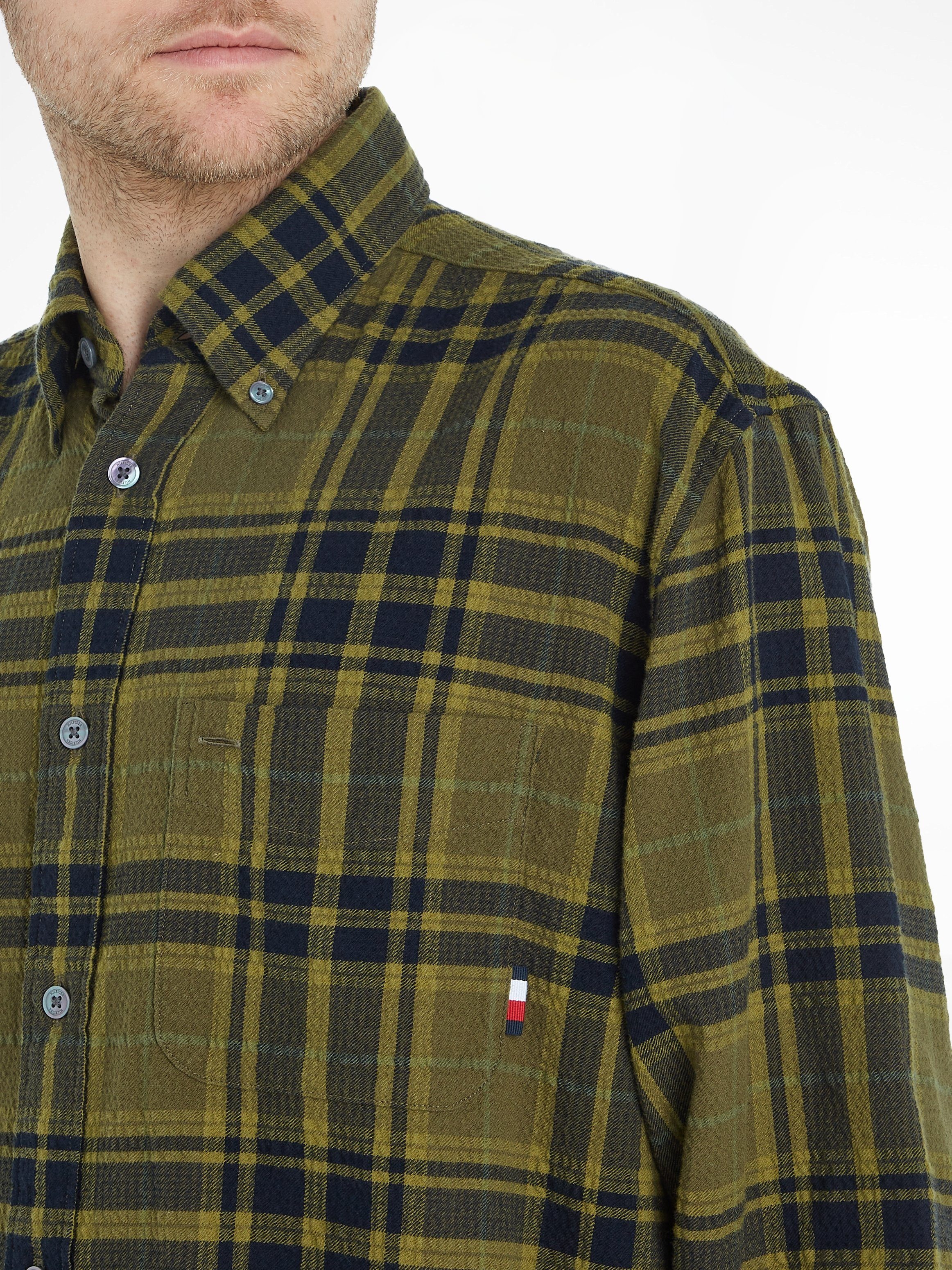 Tommy Hilfiger Overhemd met lange mouwen TONAL TARTAN SHIRT