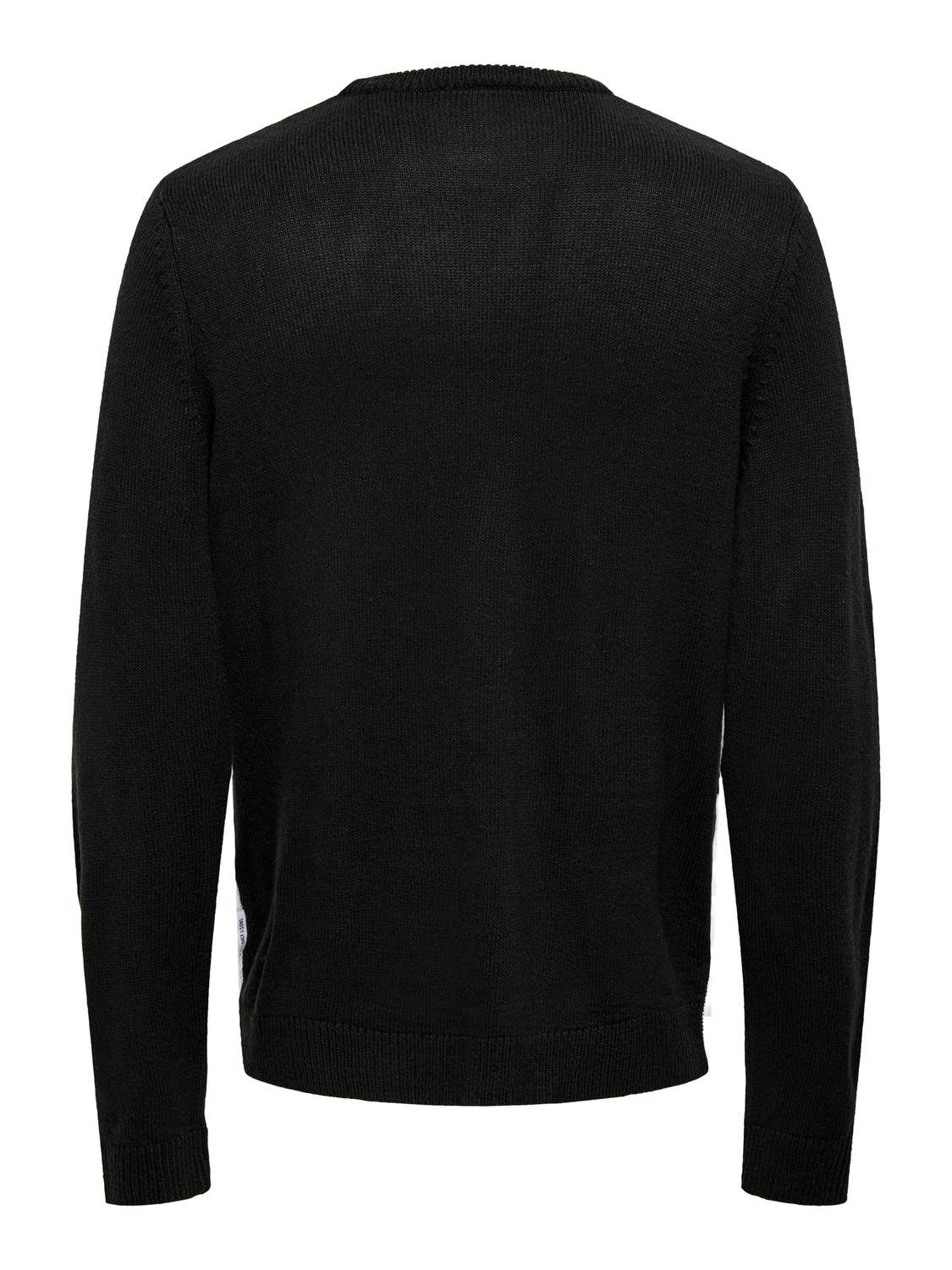 ONLY & SONS Gebreide trui ONSXMAS REG 5 PLACEMENT CREW KNIT
