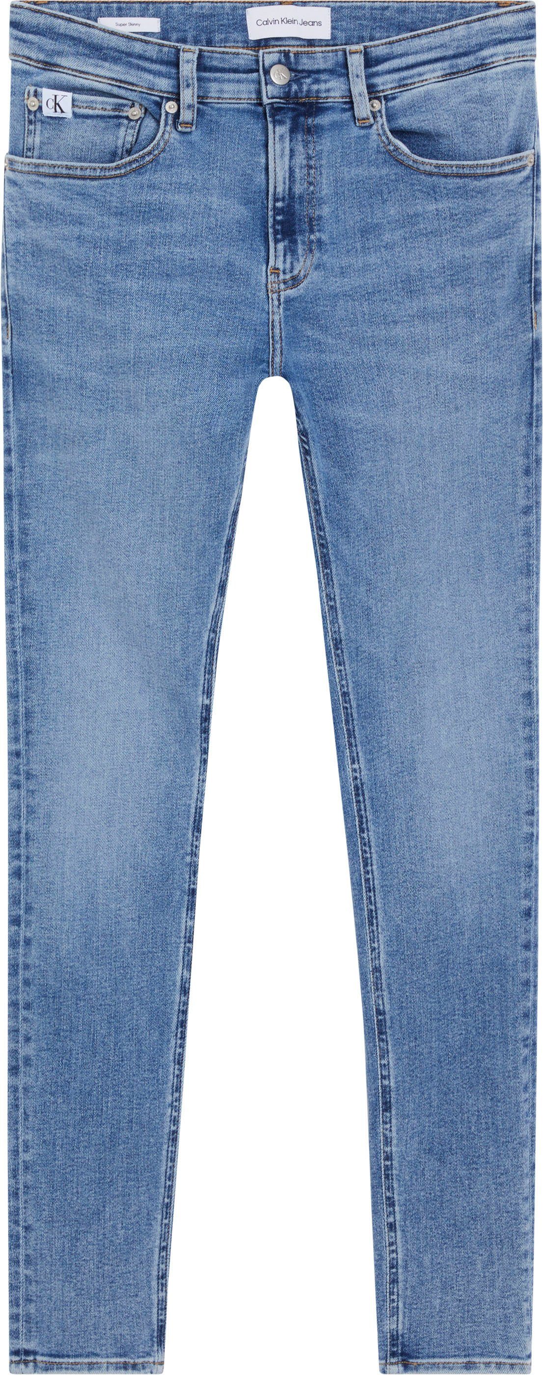 Calvin Klein Skinny fit jeans Super-skinny in een klassiek 5-pocketsmodel