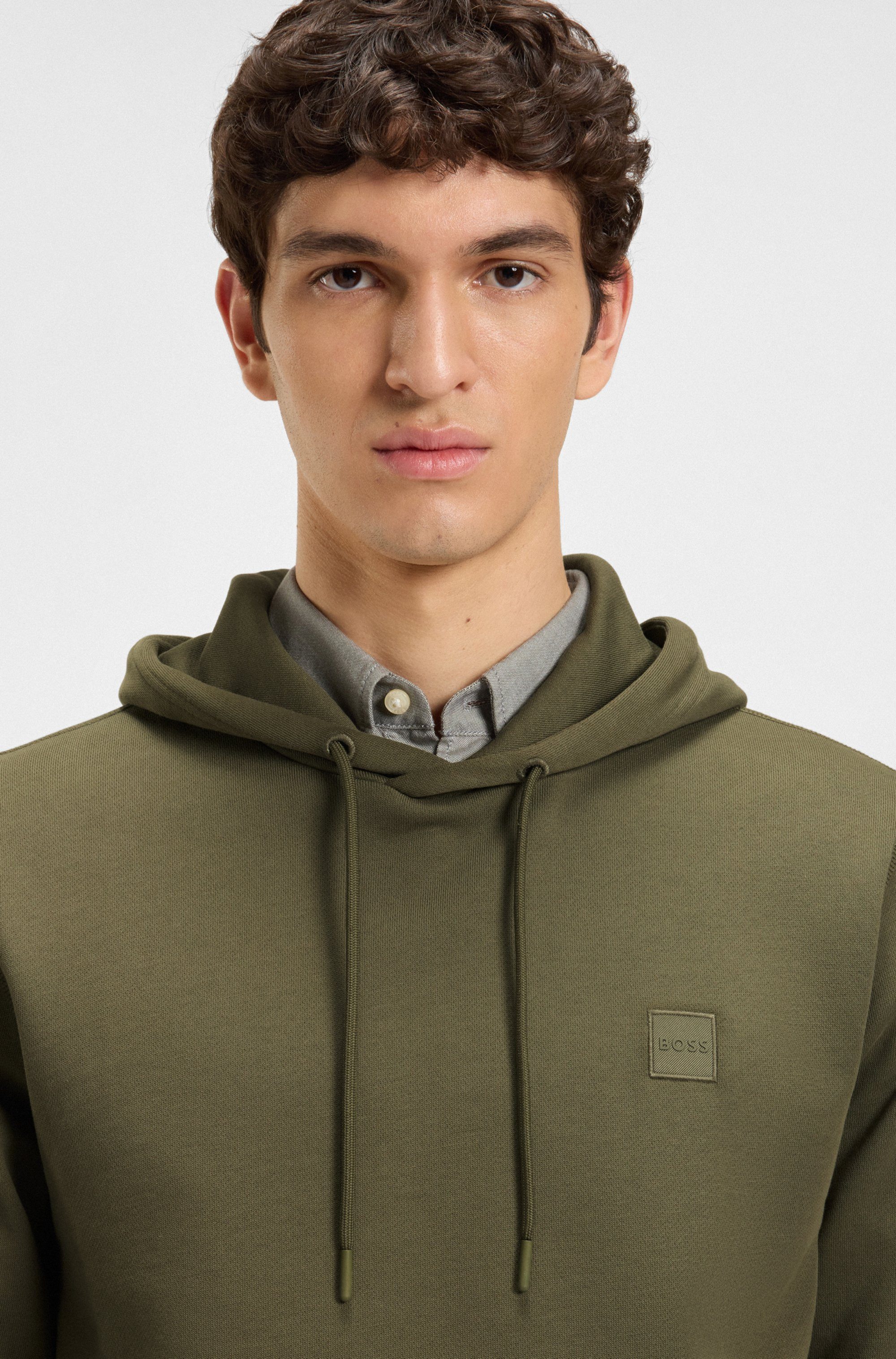 Boss Orange Hoodie Wetalk met geborduurd boss merkembleem