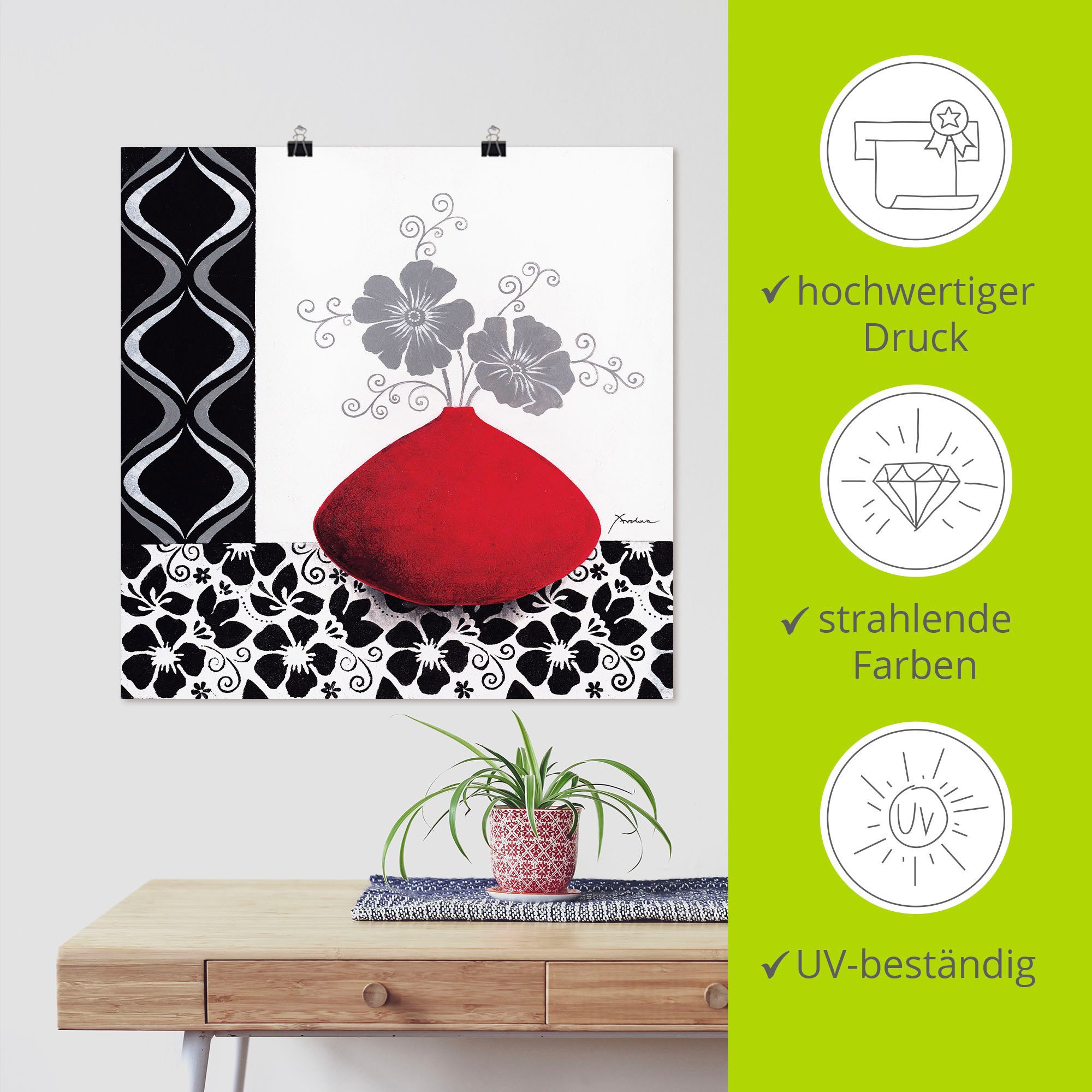 Artland Artprint Bloemmotief als artprint op linnen, poster, muursticker in verschillende maten