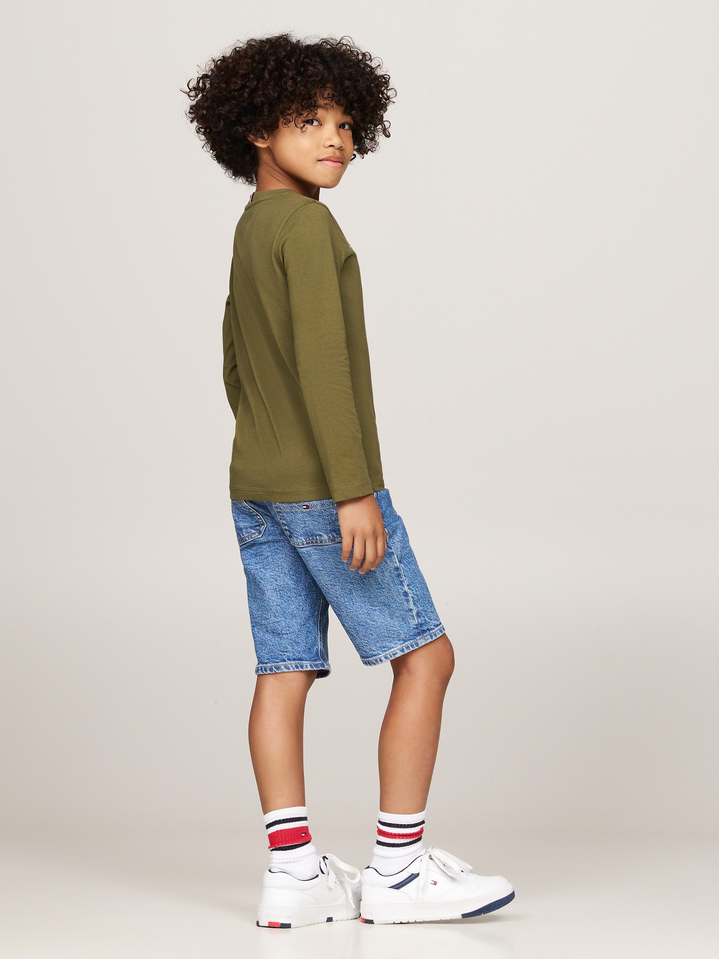 Tommy Hilfiger Shirt met lange mouwen U ESSENTIAL TEE L S Kinderen tot 16 jaar met logo-opdruk