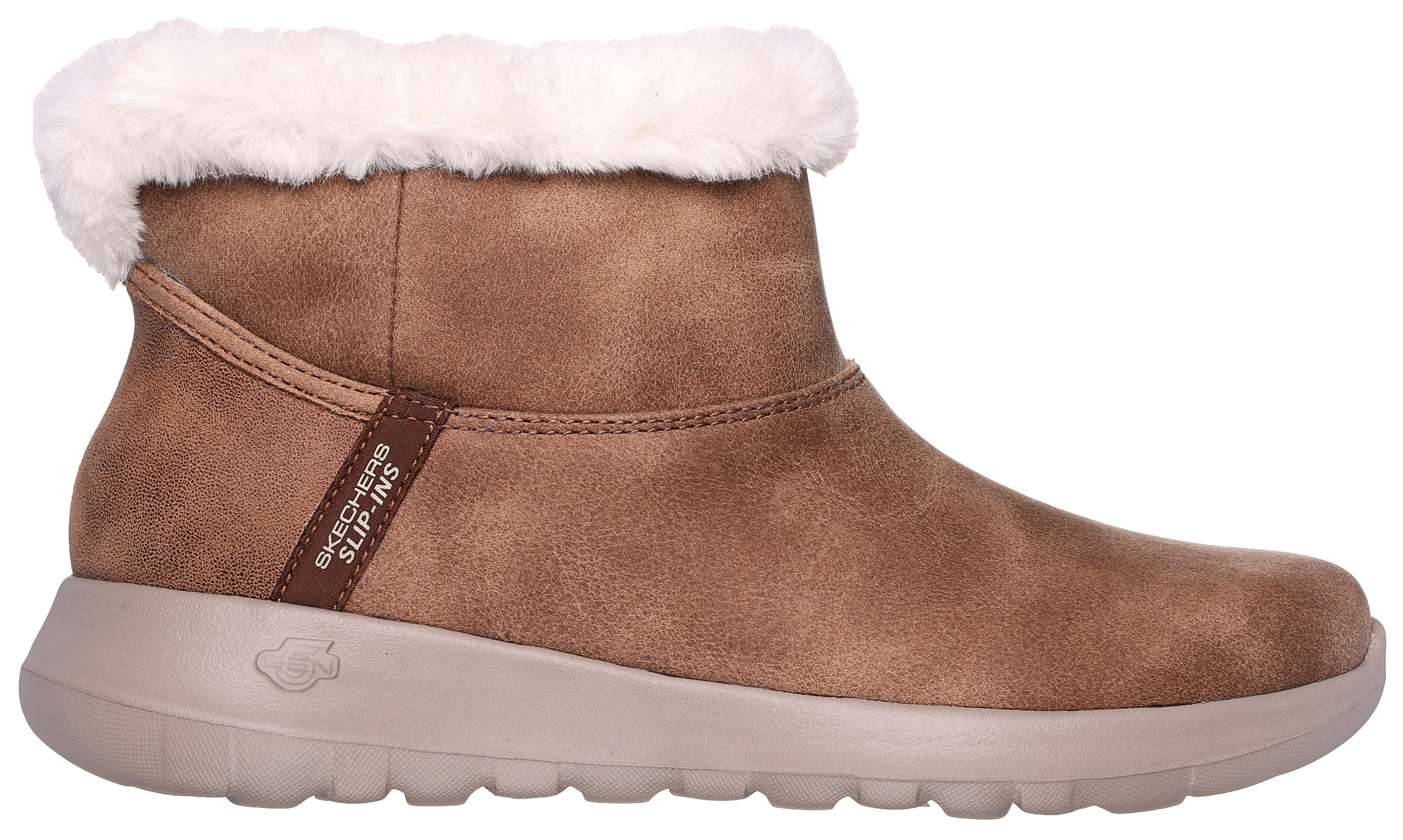 Skechers Winterlaarzen ON-THE-GO JOY-COZY DREAM Instaplaarzen, sneeuwlaarzen, winterlaarzen met 5GEN demping, vegan