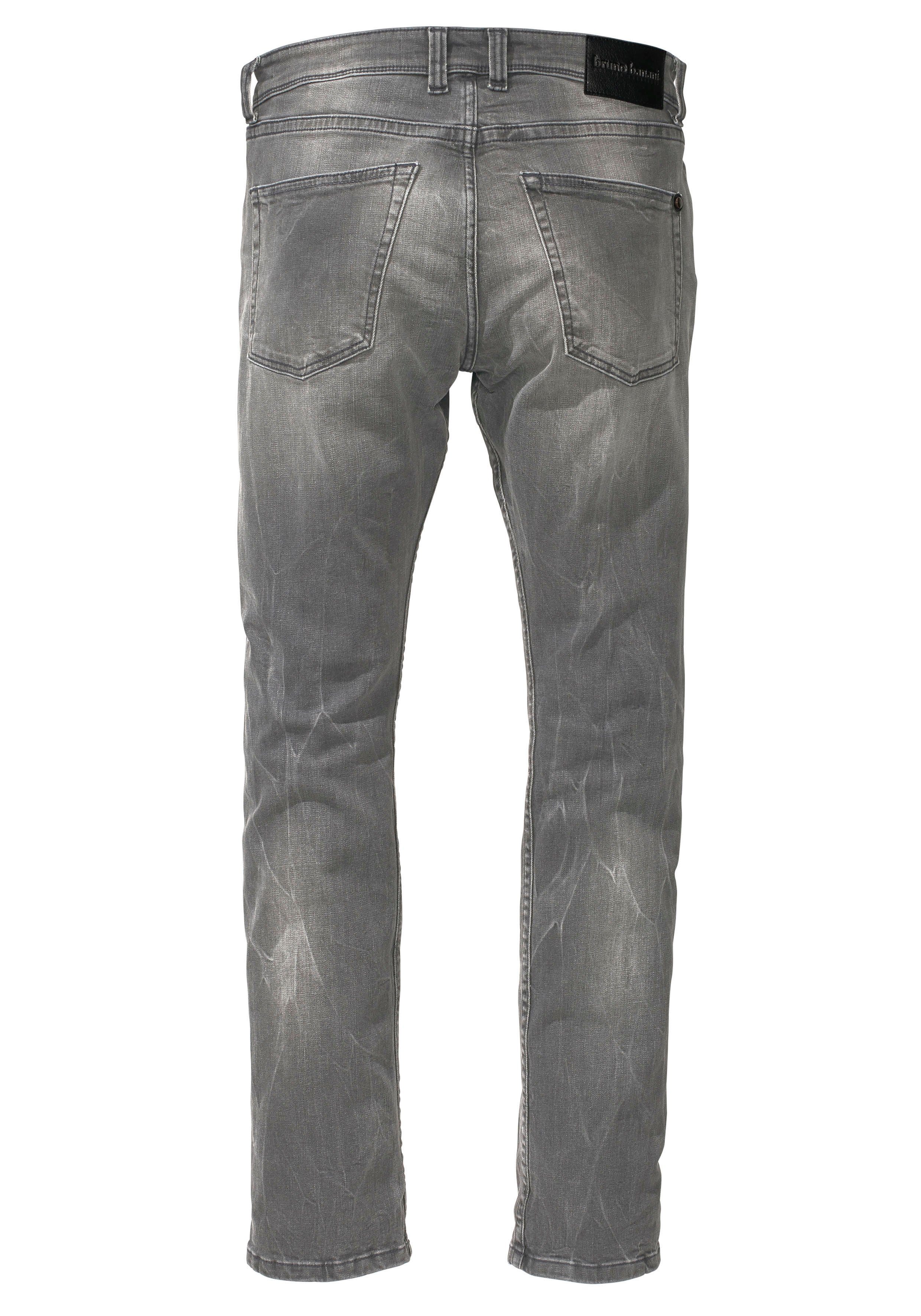 Bruno Banani Slim fit jeans Jimmy (stretch) smalle pijp, lage taillehoogte, met knoopsluiting