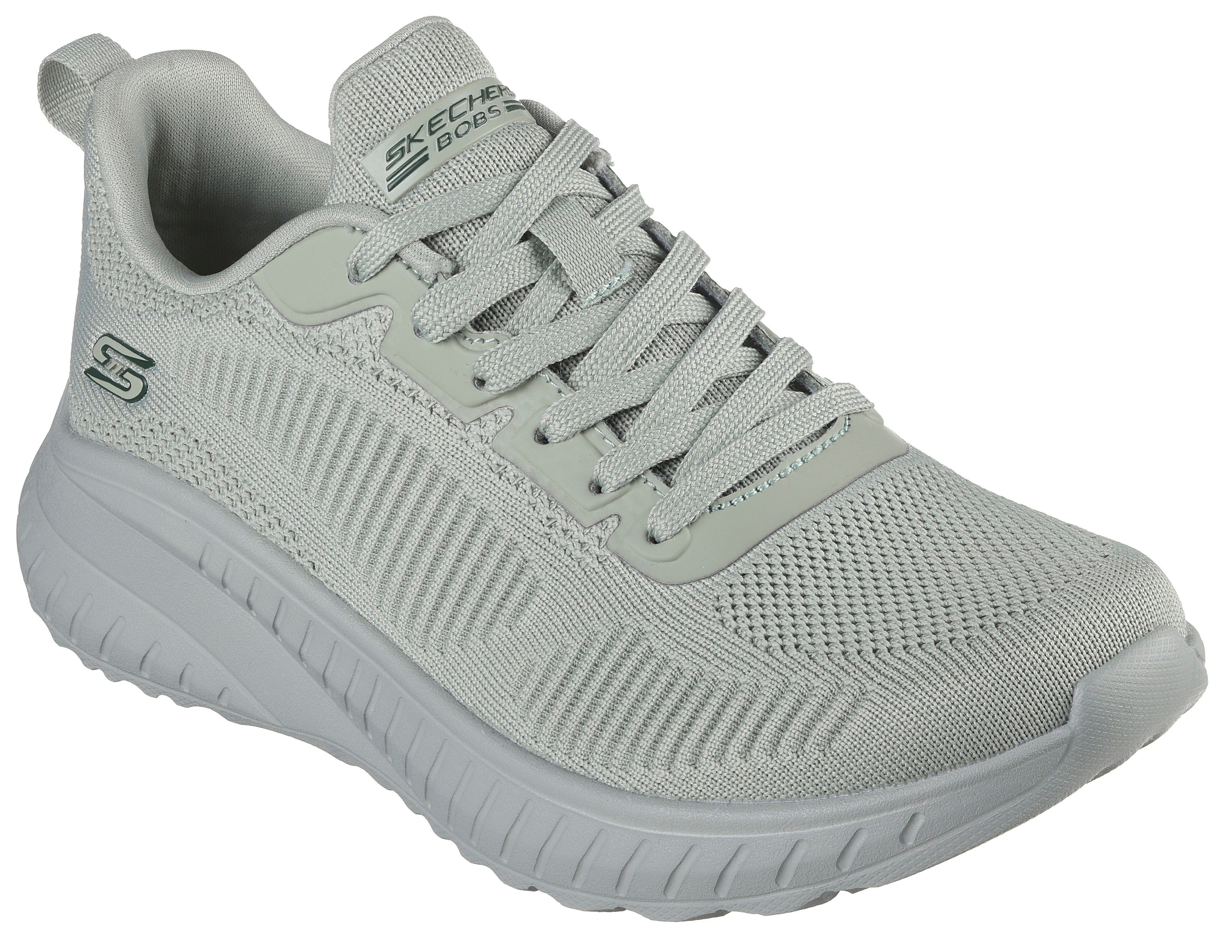 Skechers Sneakers BOBS SQUAD CHAOS FACE OFF , Vrijetijdsschoen, lage schoen, veterschoen met comfort binnenschoen jongens lage sneakers maat 35 EU