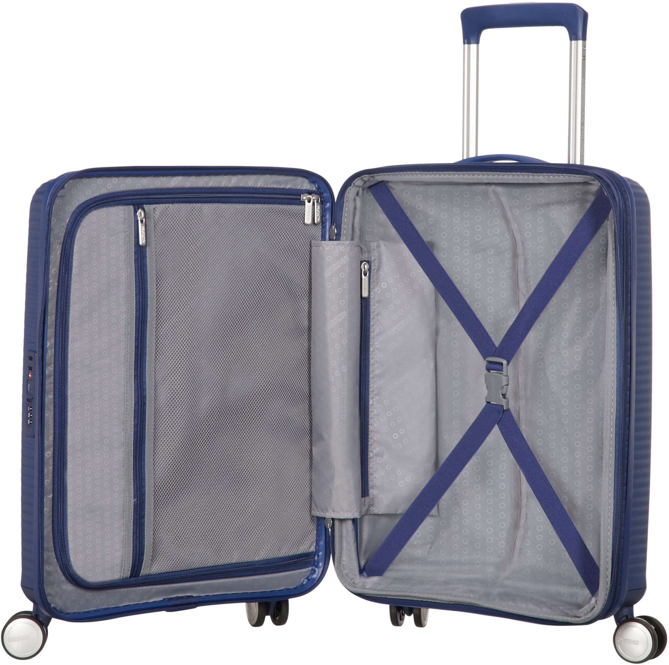 American Tourister® Hardshell-trolley SOUNDBOX 55 Handbagage-koffer reis bagage volumevergroting TSA-cijferslot