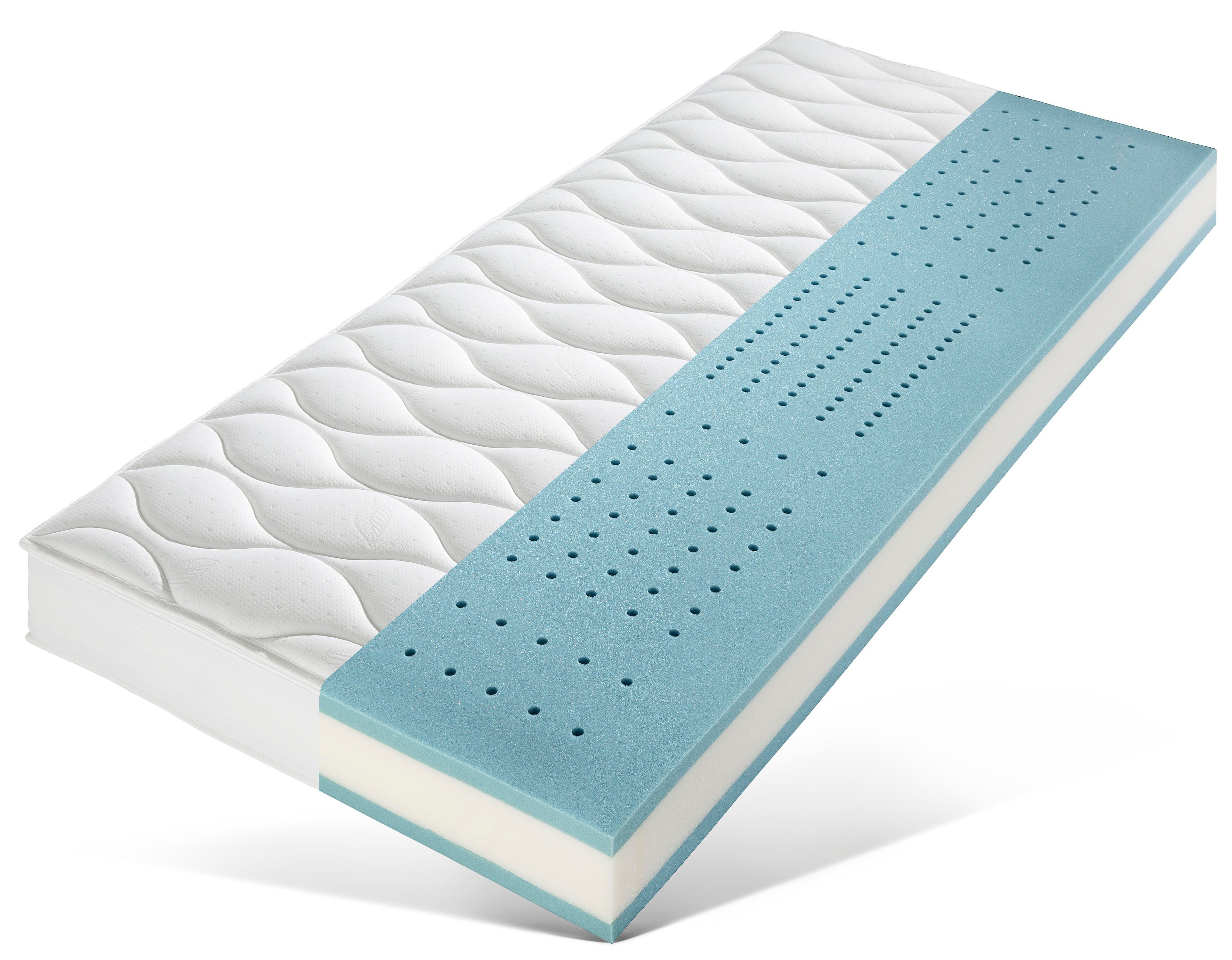 f.a.n. Frankenstolz Pocketveringsmatras Calypso Plus 1.000 T Matras in 90x200 cm en andere afm., comfortabele matras hoogte 24 cm pocketvering
