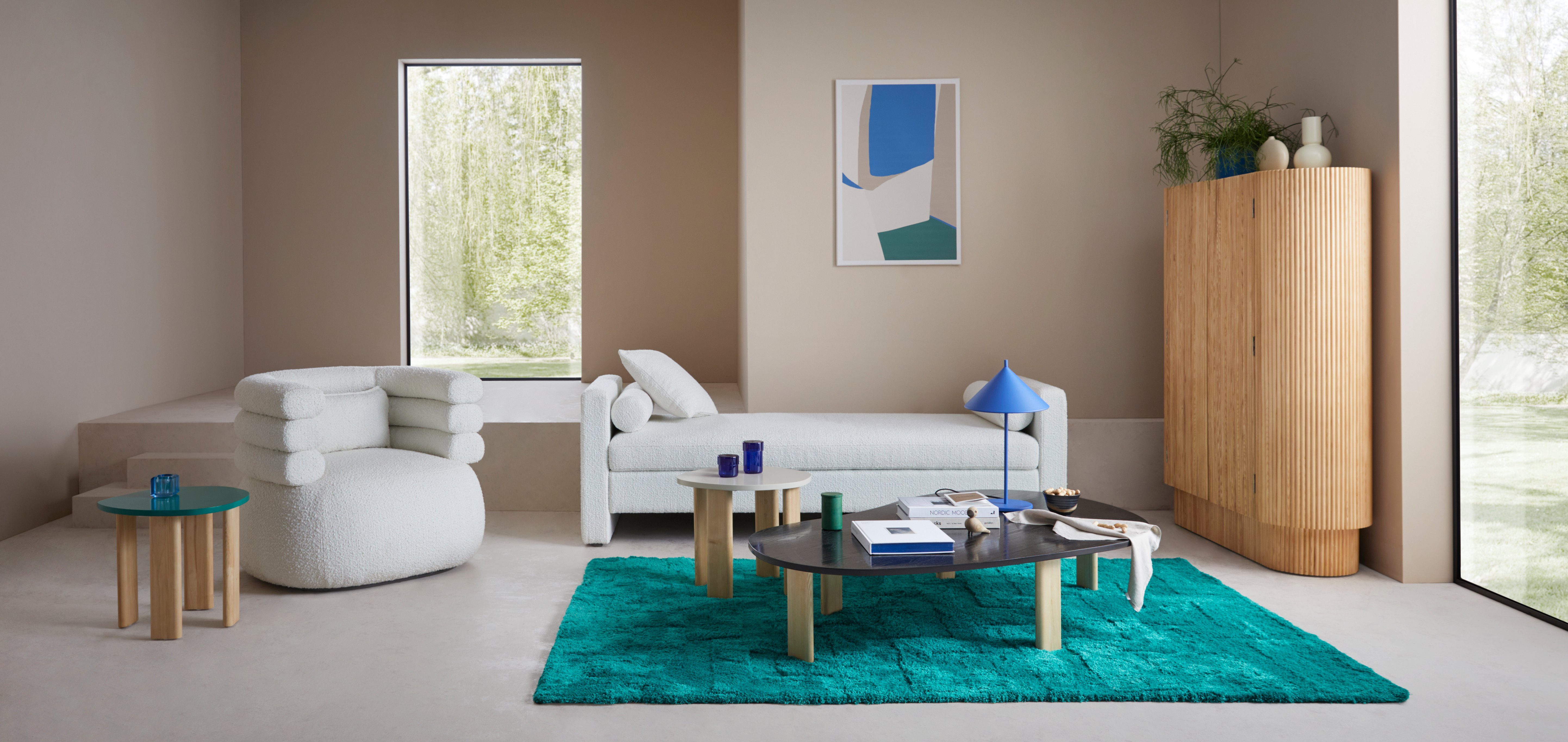 LeGer Home by Lena Gercke Hoogpolig vloerkleed Jolina Shaggy-vloerkleden, reliëfstructuur, woonkamer, slaapkamer