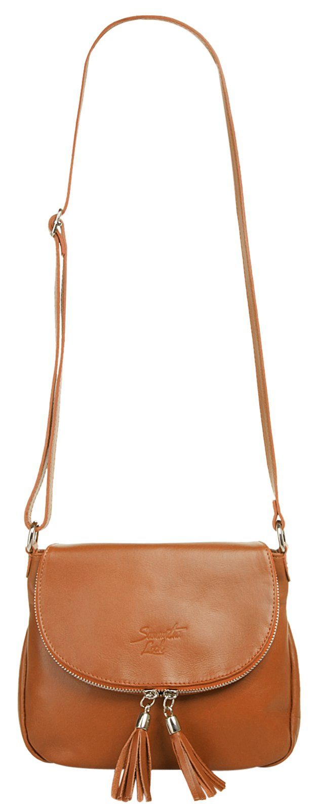 Samantha Look Schoudertas echt leer, made in italy