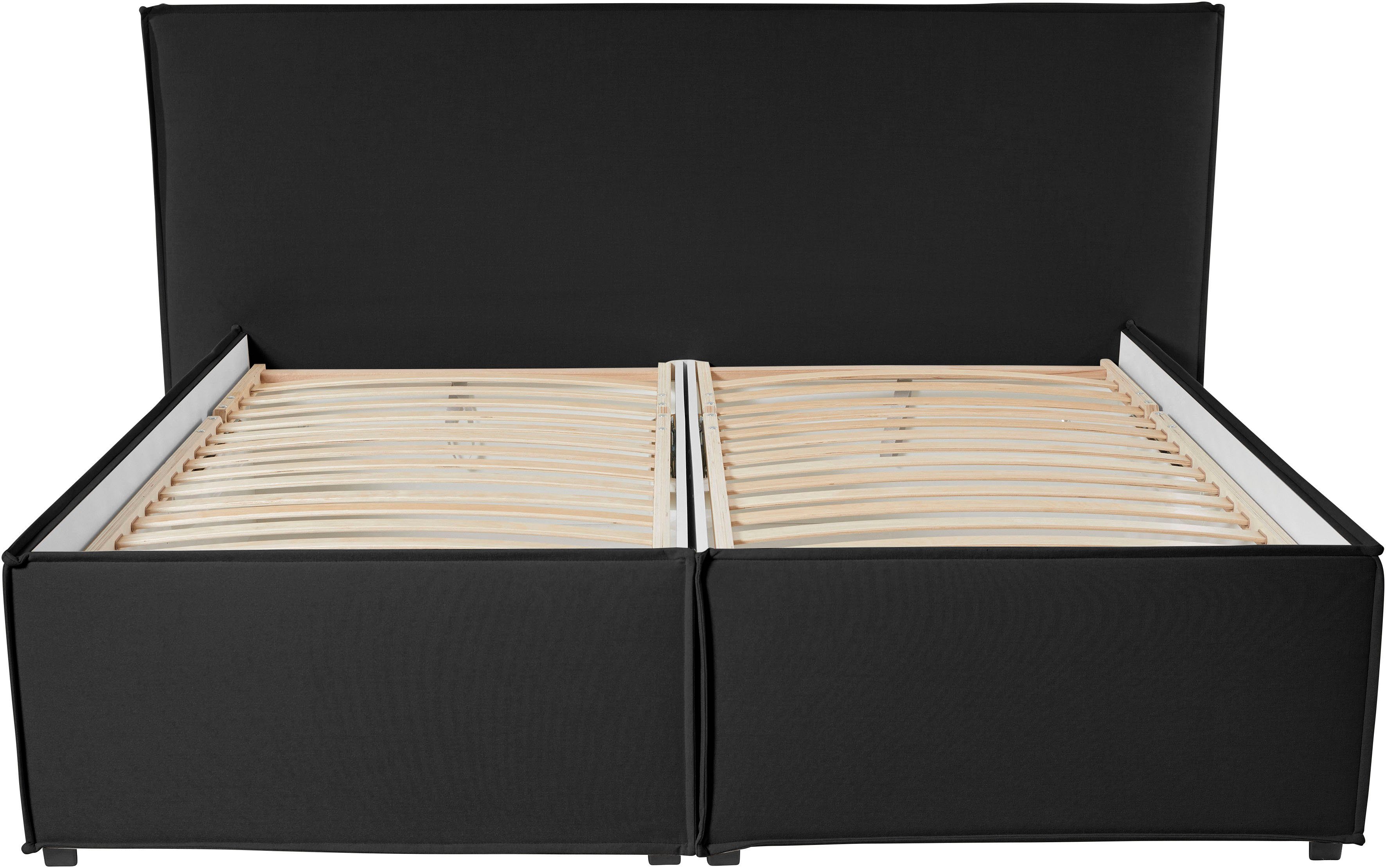 LeGer Home by Lena Gercke Gestoffeerd bed Isaline naar keuze zonder matras of met 3 matrassoorten, hoofdbordhoogte 107 cm