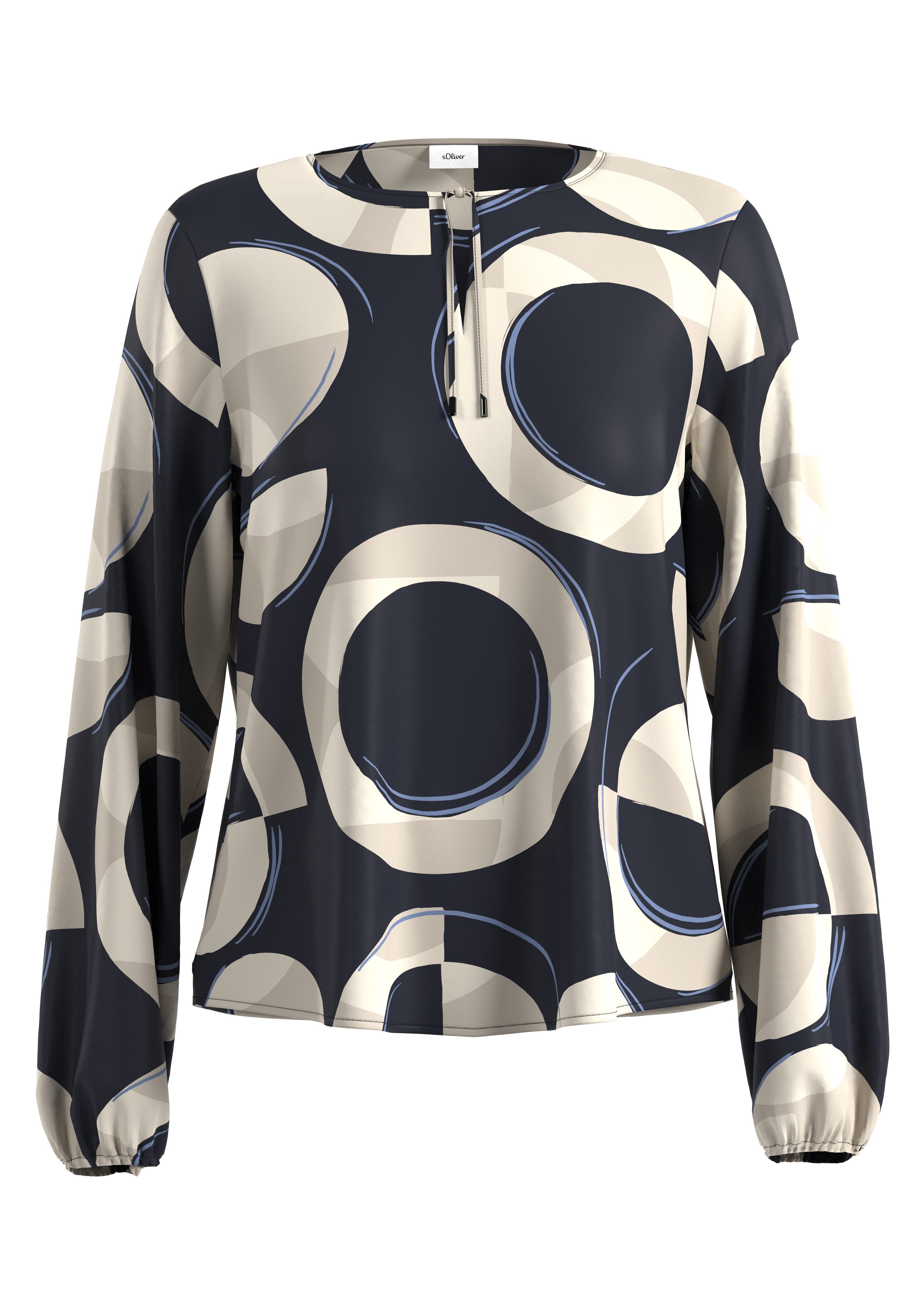 s.Oliver BLACK LABEL Blouse met lange mouwen met print all-over