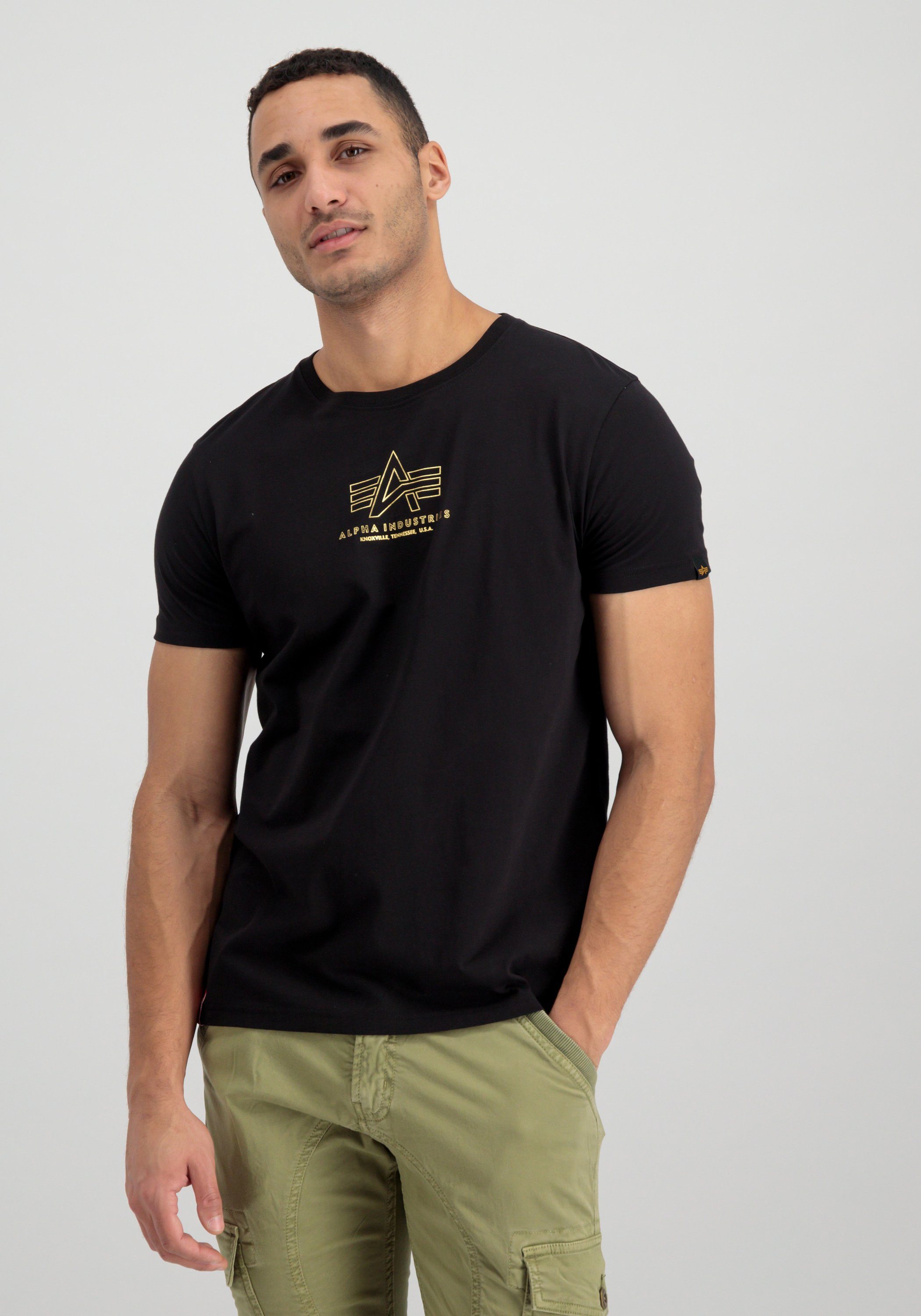 Alpha Industries T-shirt Men T-Shirts Basic T ML Foil Print