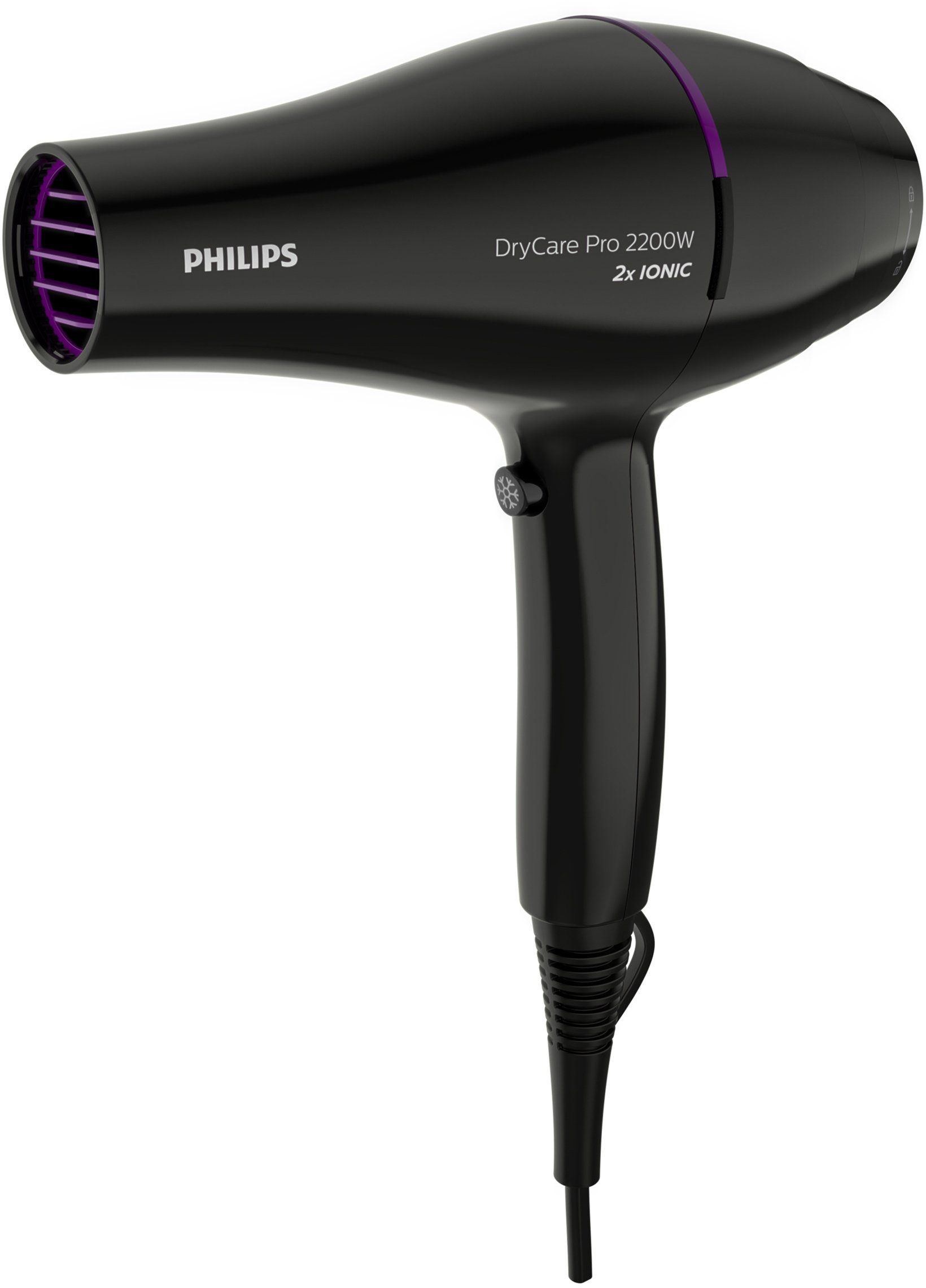 Philips Haardroger DryCare BHD274/00 Krachtige AC-motor en hoge luchtsnelheid tot 130 km/u