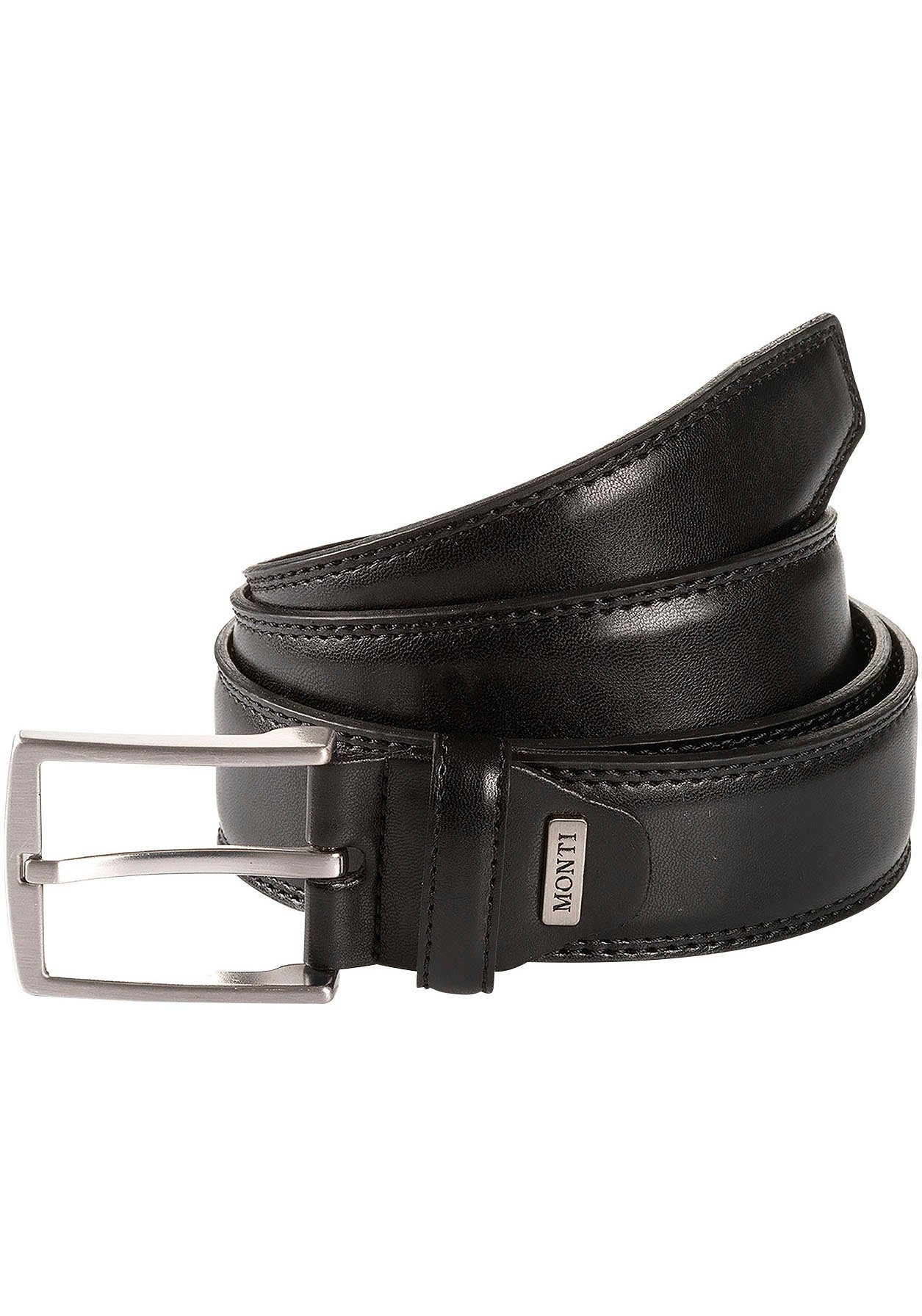 MONTI Synthetische riem Wenen 3,5 cm breed, klassiek-business, inkortbaar, tot maat 150 cm