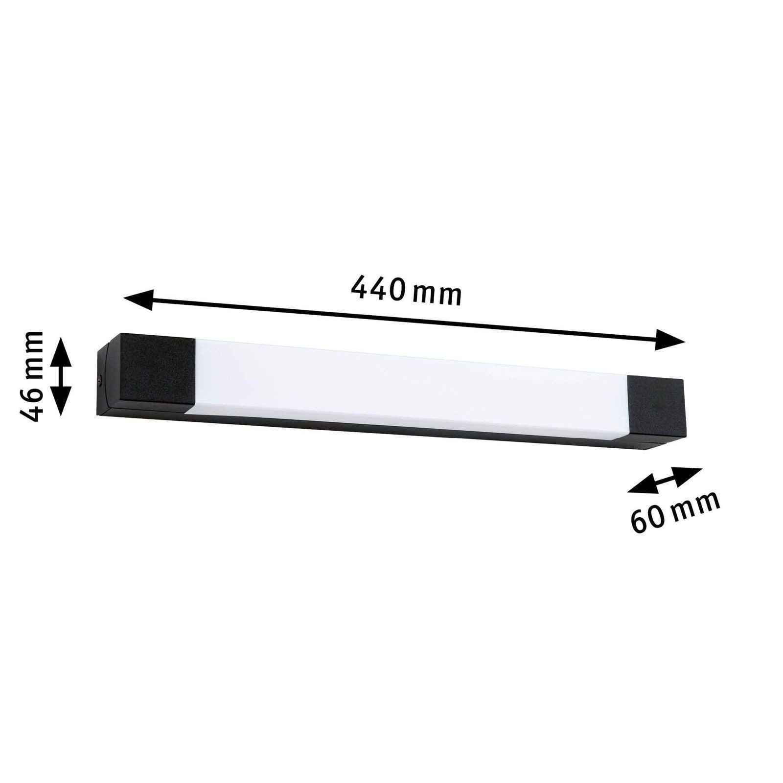 Paulmann Led-spiegellamp Selection Bathroom Spiegelverlichting Quasar IP44 3000K 230V 7,5W (1 stuk)
