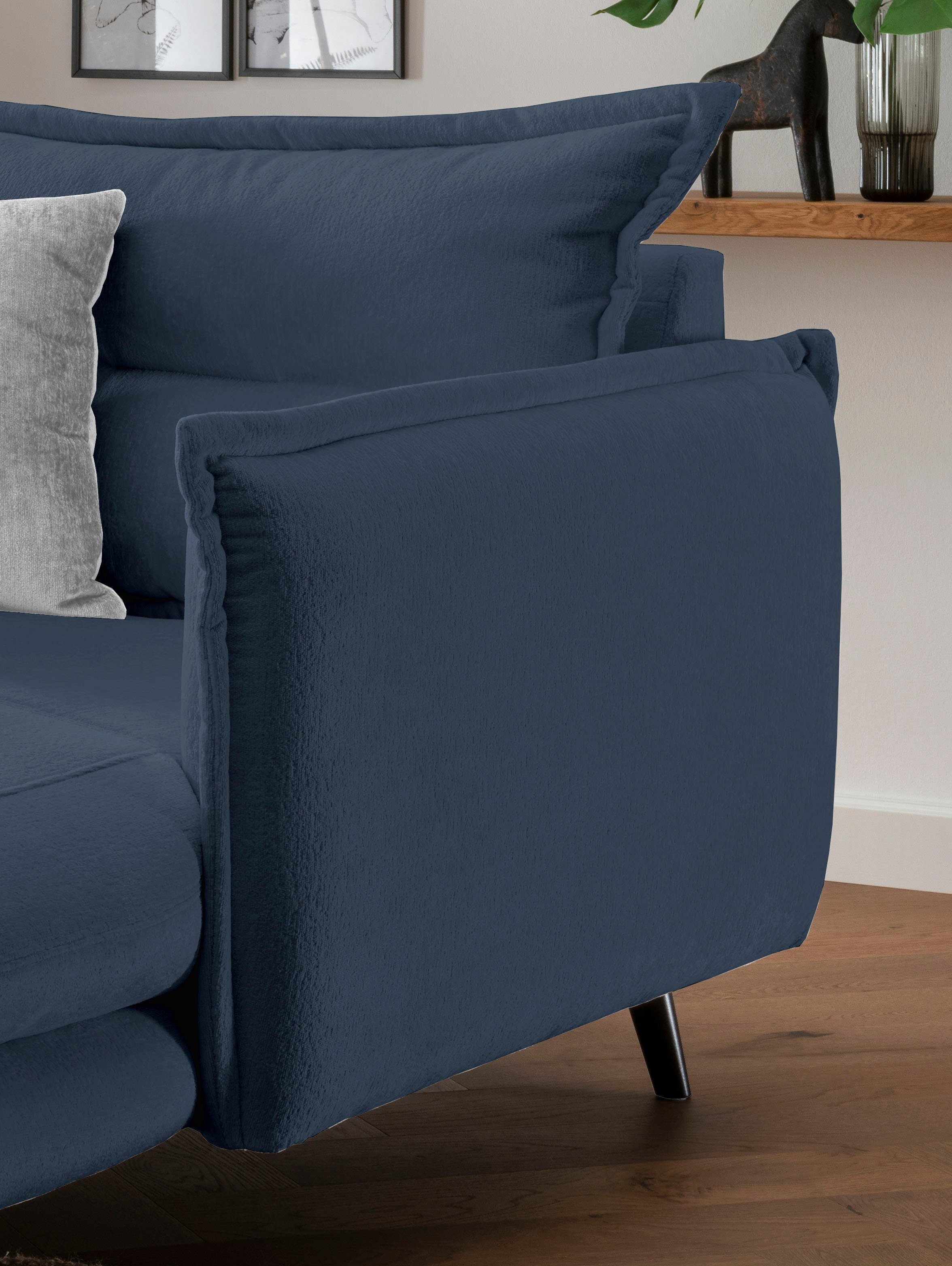 INOSIGN Loveseat LAZIO moderne fauteuil met een comfortabele bekleding, 2 stuks decoratieve sierkussens