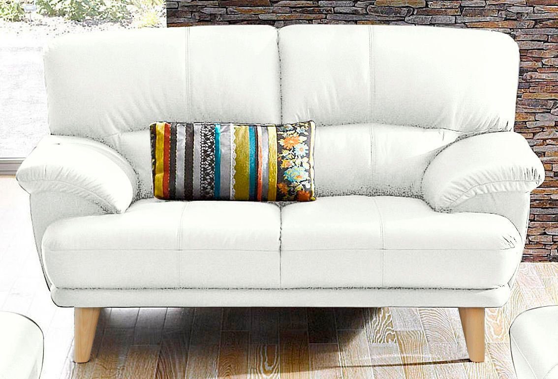 TRENDMANUFAKTUR 2-zitsbank Cecilia, Italiaans design, geweldige details hoog zitcomfort en extra comfortabele armleuningen