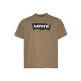 levi's plus t-shirt big graphic tee met logo-frontprint bruin