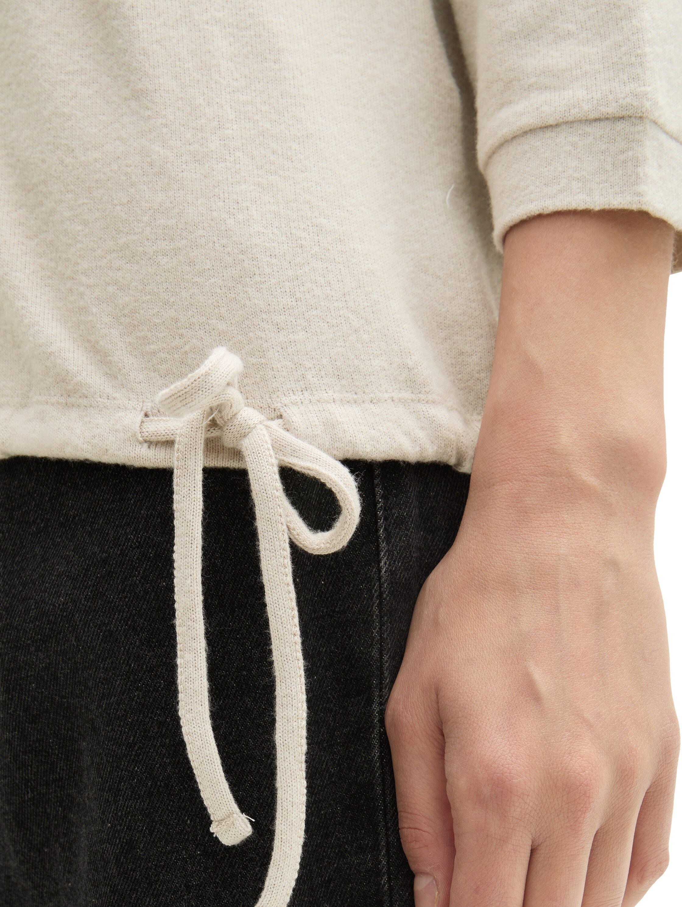 Tom Tailor Fleece-shirt met tekstprint