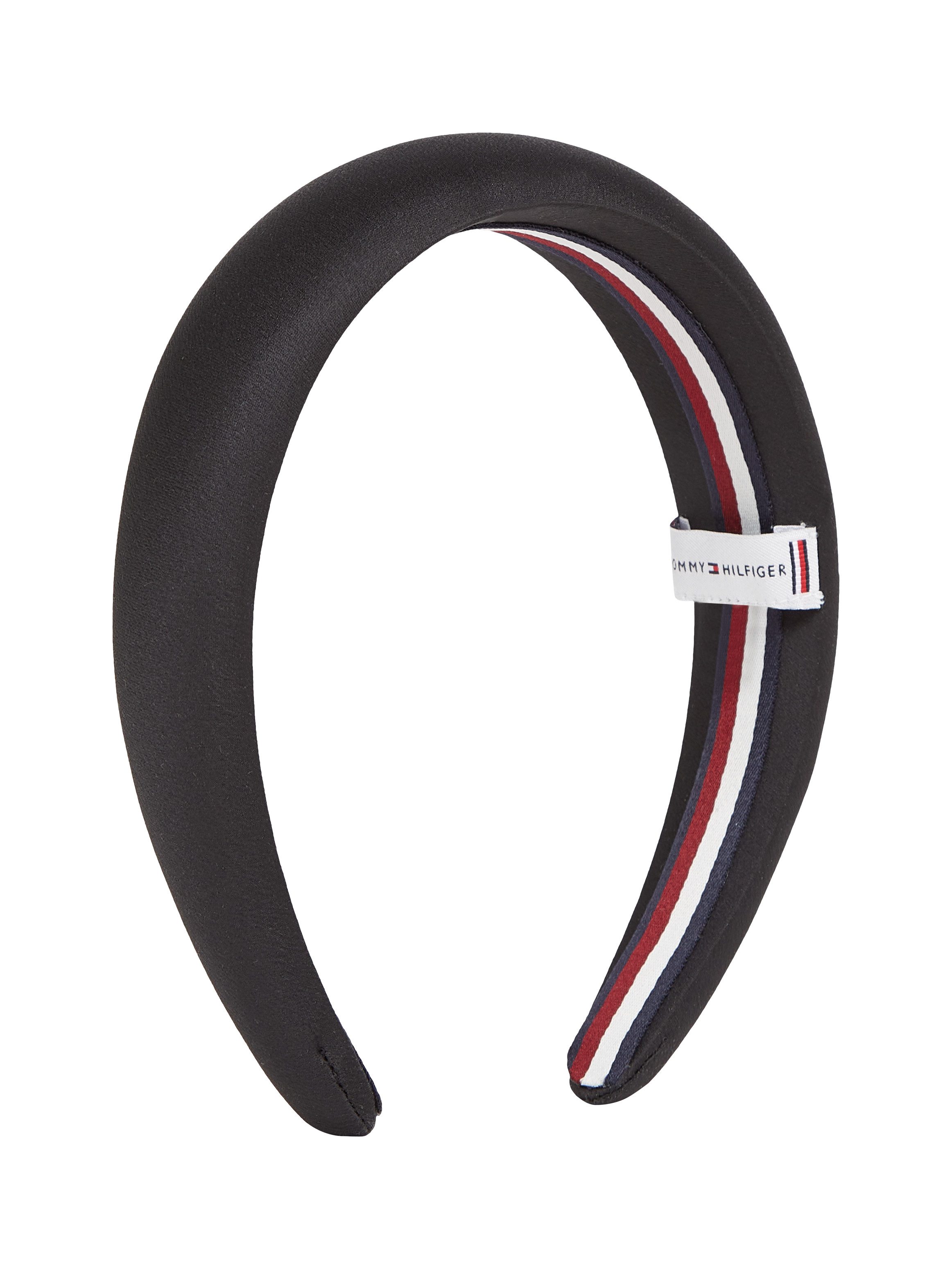 Tommy Hilfiger Hoofdband ELEVATED CHIC HEADBAND Logo-embleem, zachte aanraking, premium haarband