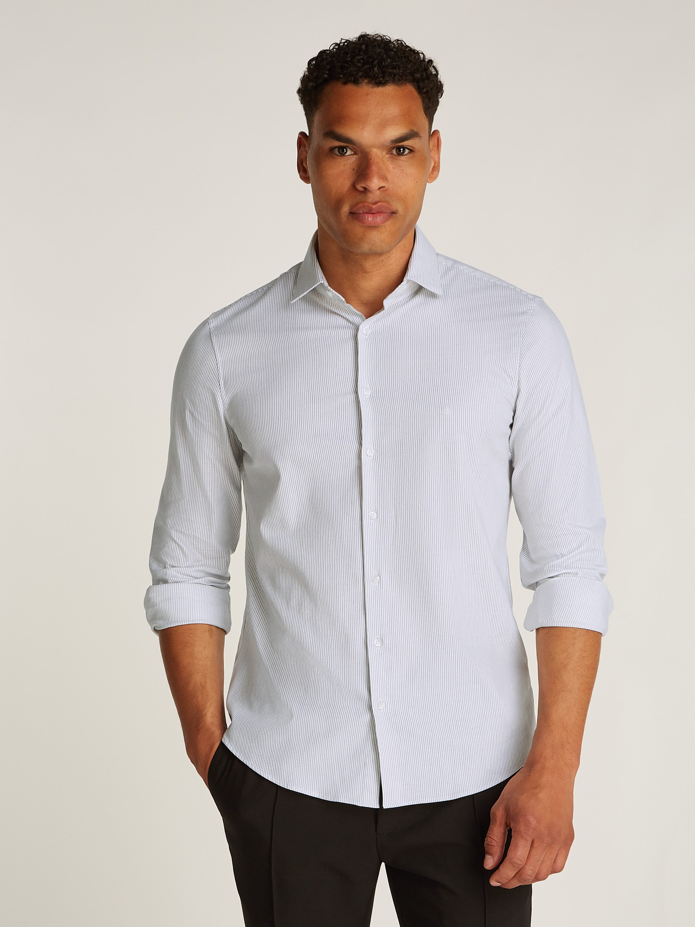 Calvin Klein Businessoverhemd BUSINESS STRIPE SLIM SHIRT