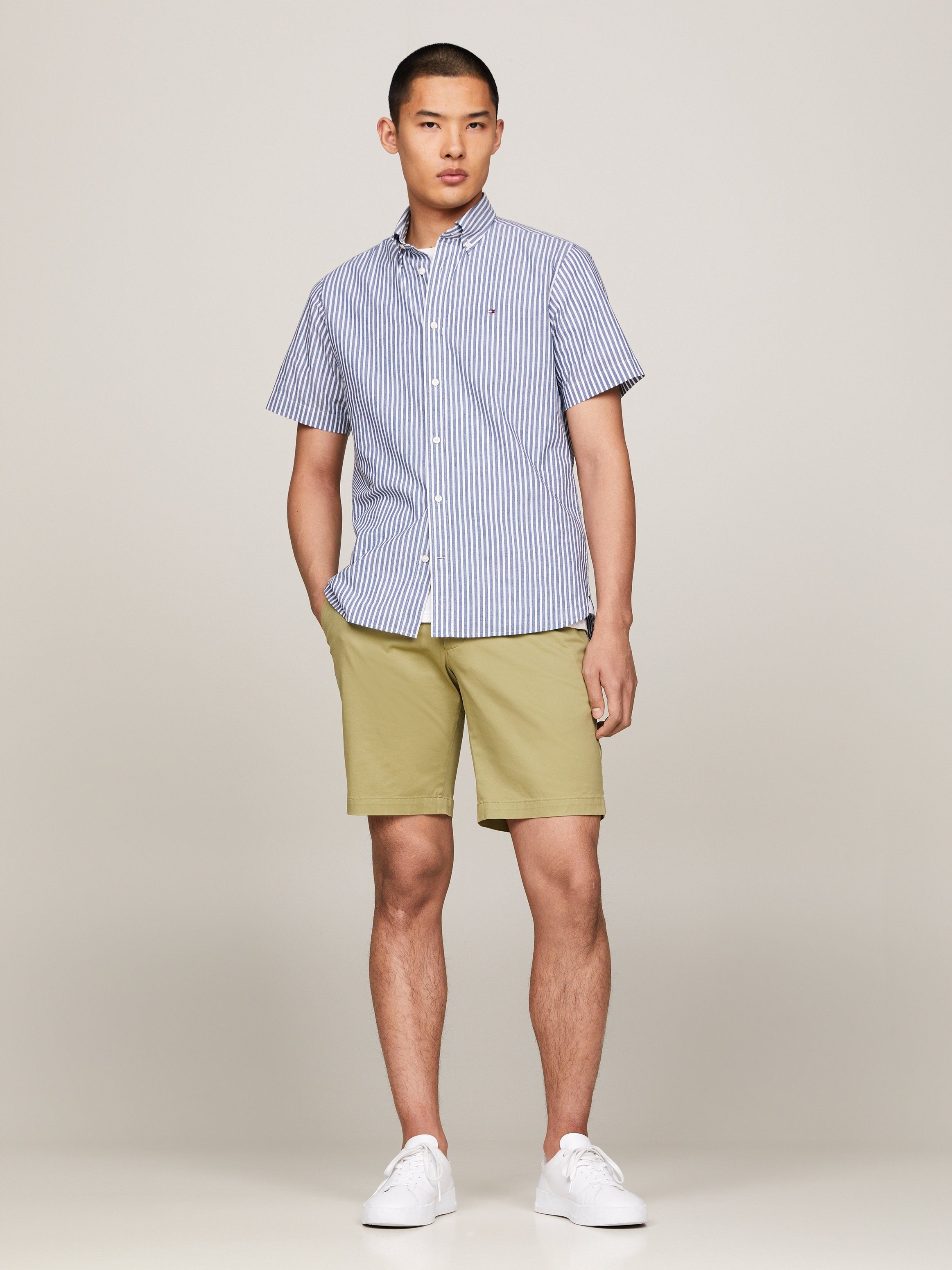 Tommy Hilfiger Overhemd met korte mouwen W-CO/LI CLASSIC STP RF SHIRT