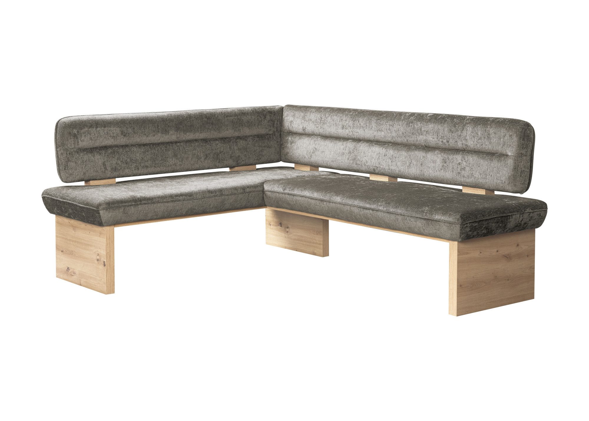 Home affaire Eethoek Louise + Miles eetkamerset, zitgroep, hoekbank, keukenbank Eetkamer zitgroep stoelen tafel en bank comfortabel gepolsterd (4-delig)