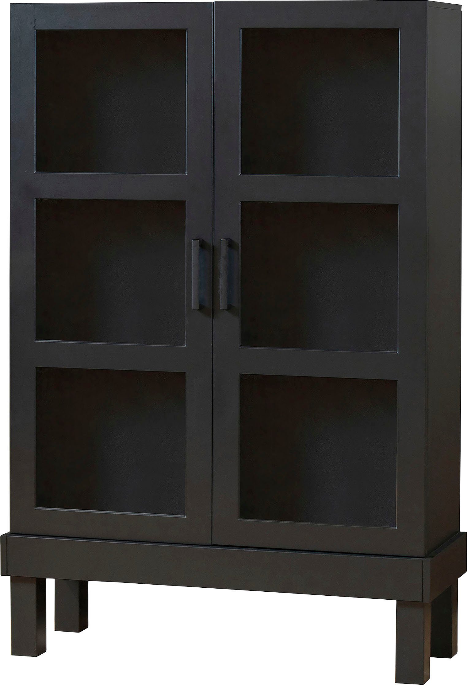 WOOOD Vitrinekast Bonk uitgerust met drie planken, h 160 cm x b 107 cm