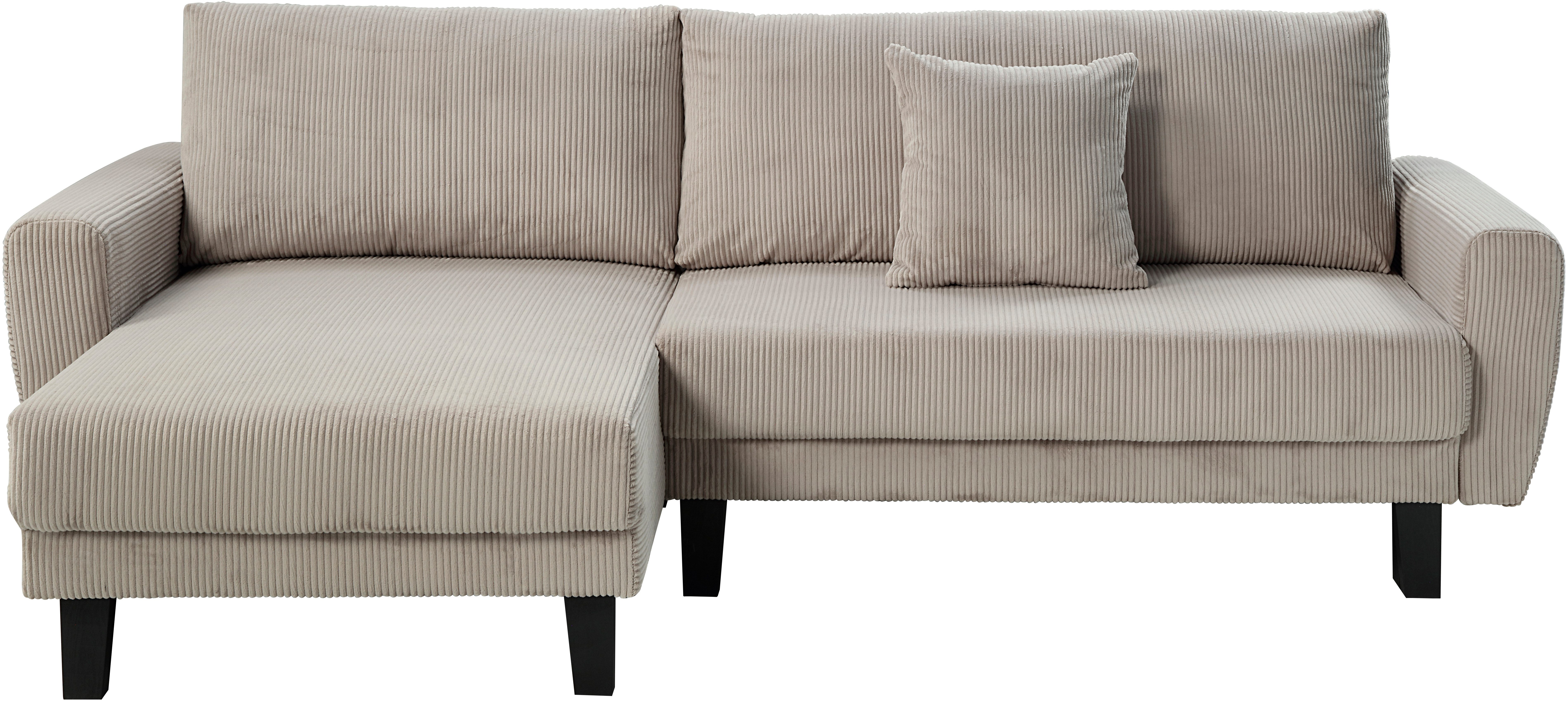 ATLANTIC home collection Hoekbank Leonid L-vorm met slaapfunctie en bedkist