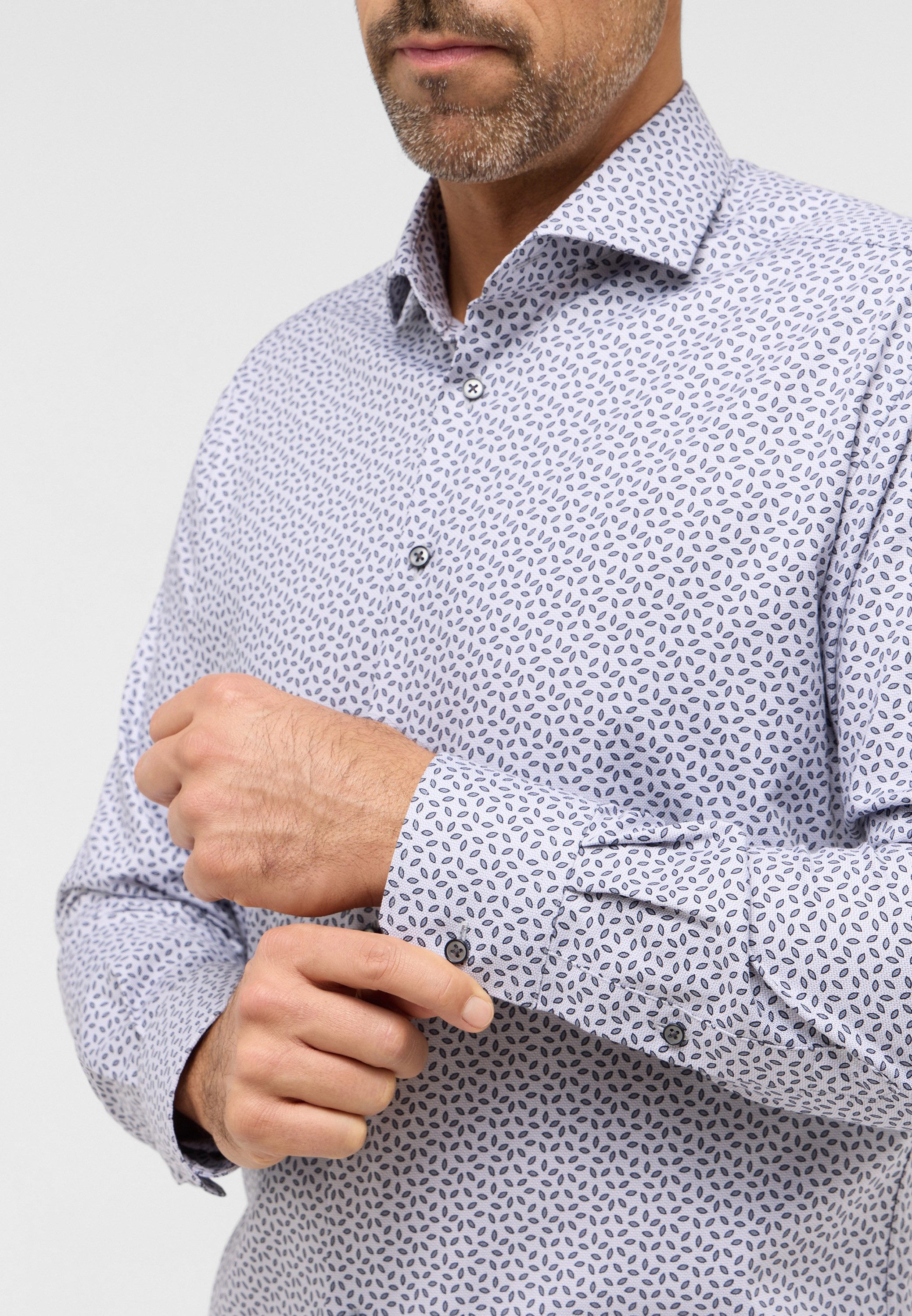 Eterna Overhemd met lange mouwen MODERN FIT NON IRON (strijkvrij)
