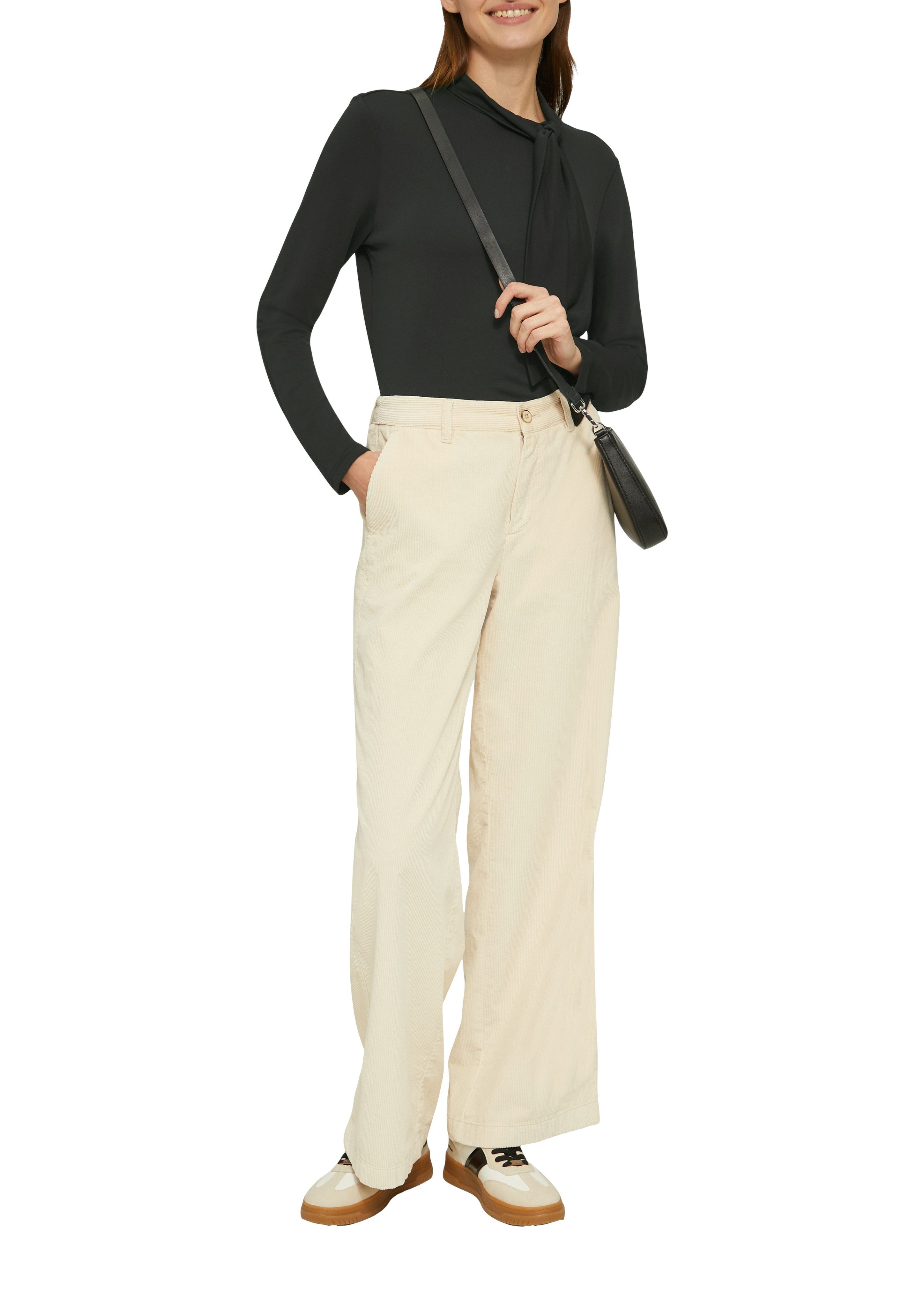 s.Oliver Shirt met lange mouwen met decoratieve strik