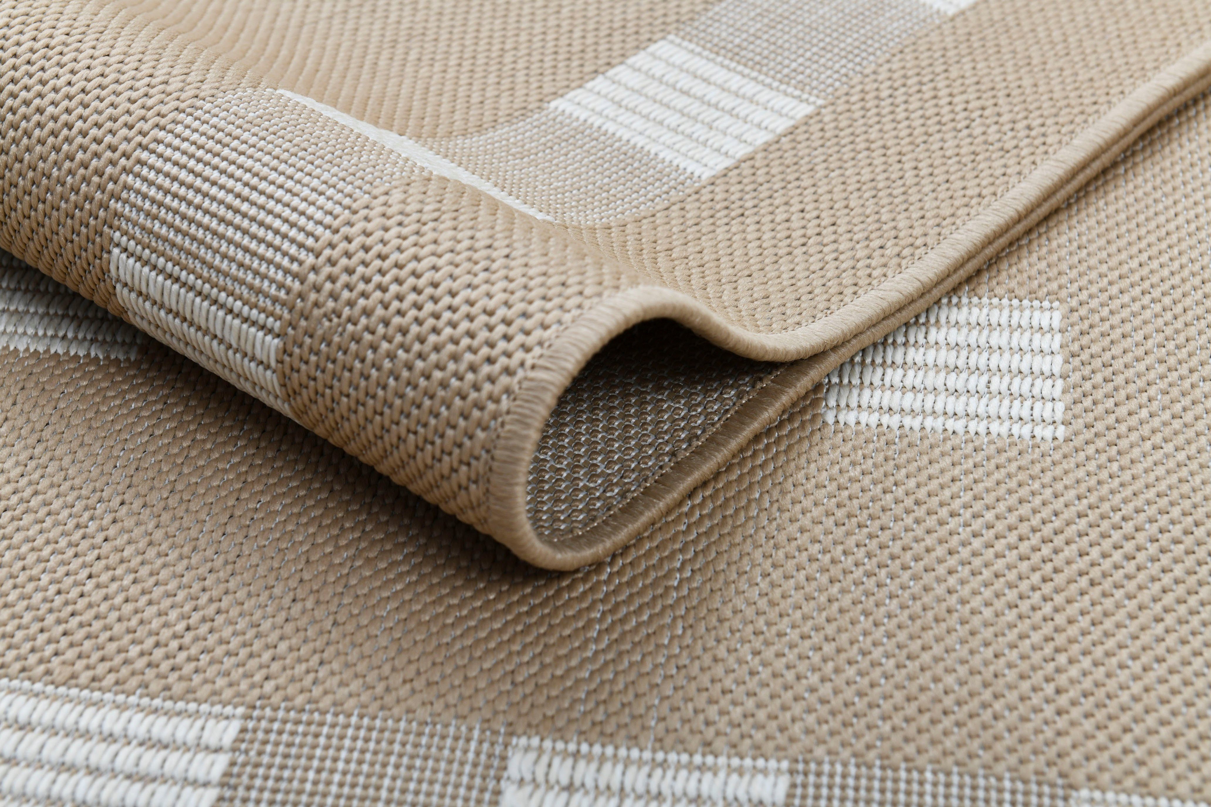 andas Vloerkleed Dalija Geschikt voor buiten, sisal-look, weerbestendig & uv-bestendig, platweefsel