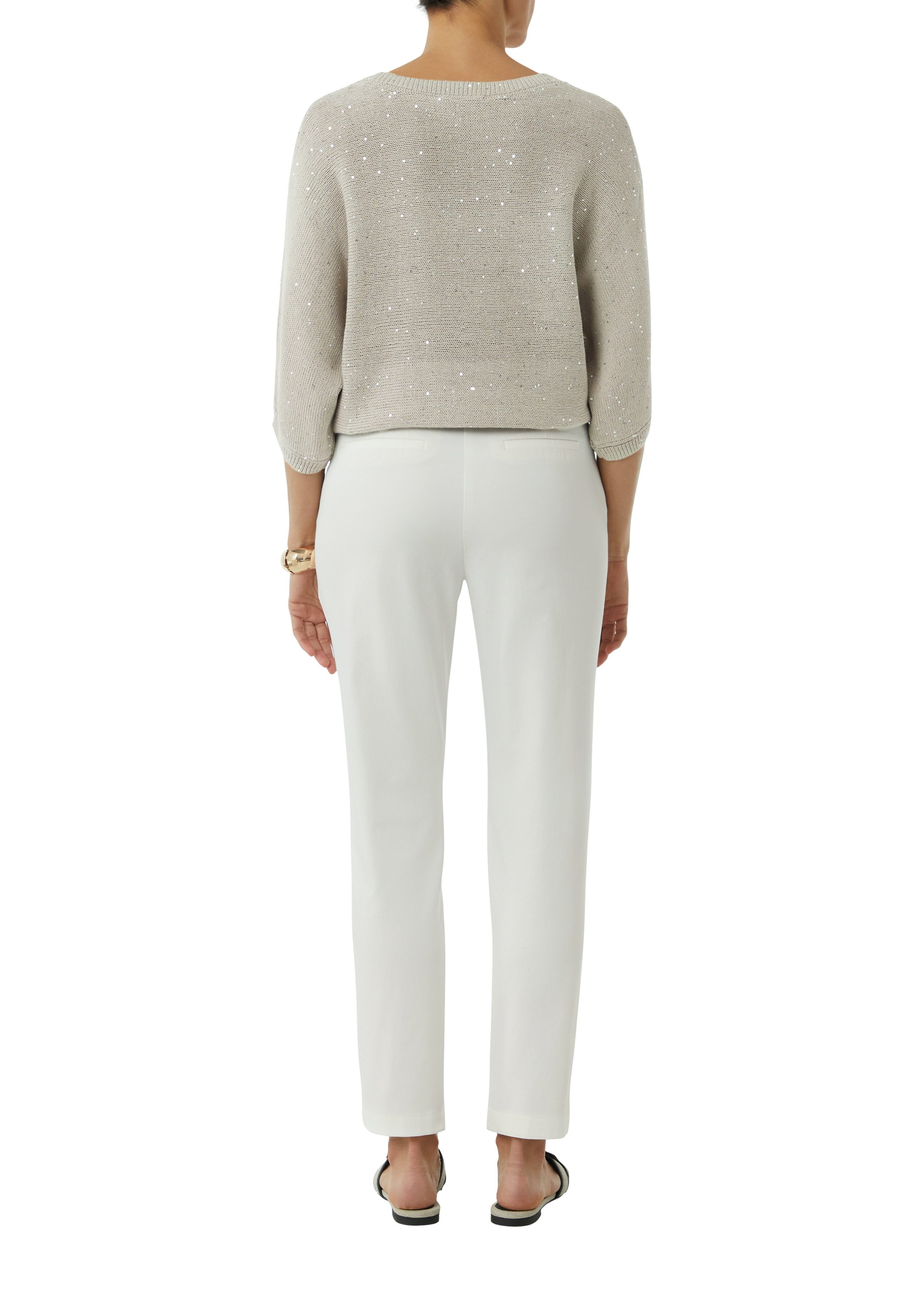 Comma Chino met een afneembare riem (set, 2-delig)