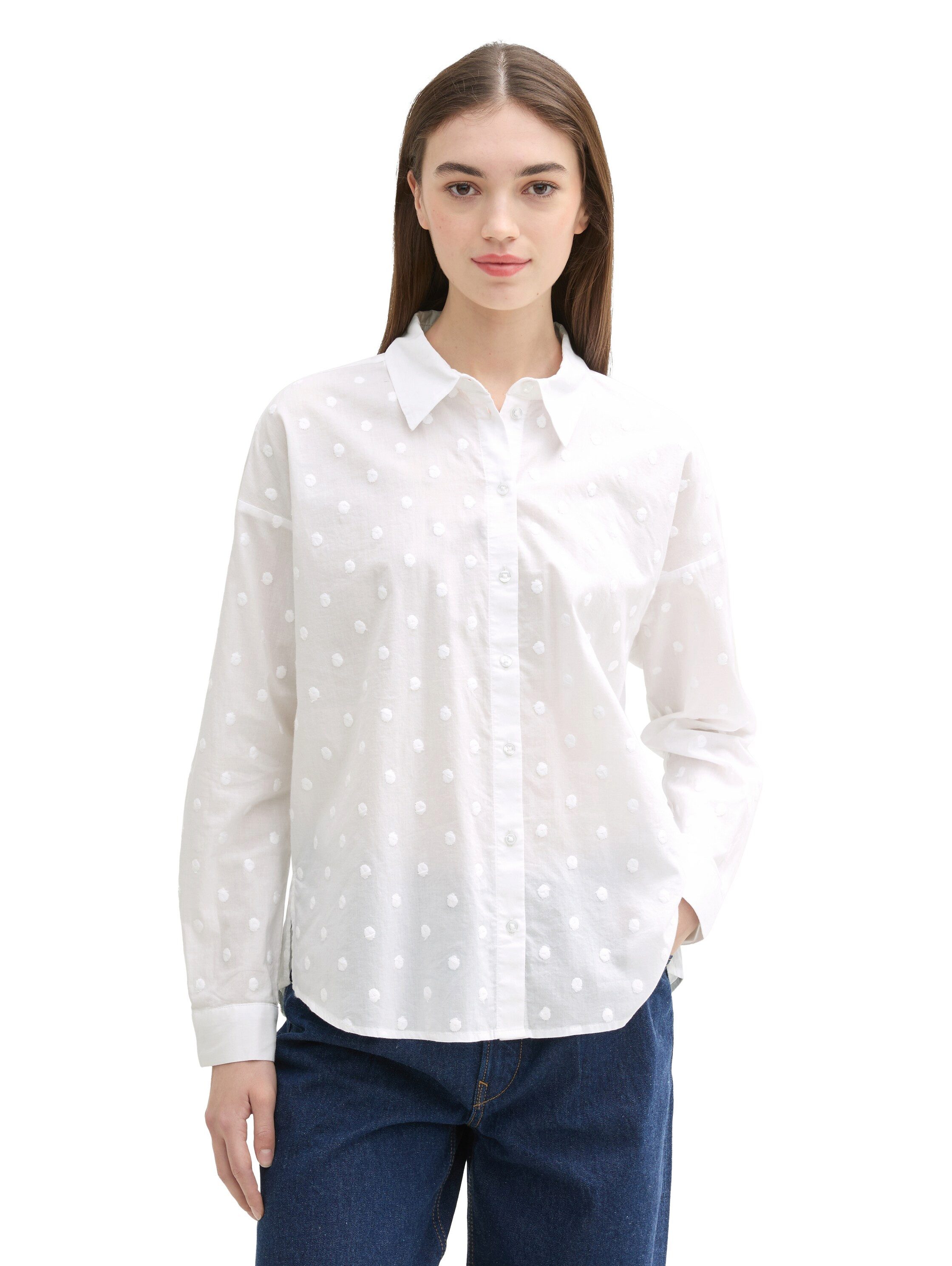 NU 20% KORTING: Tom Tailor Denim Blouse met lange mouwen