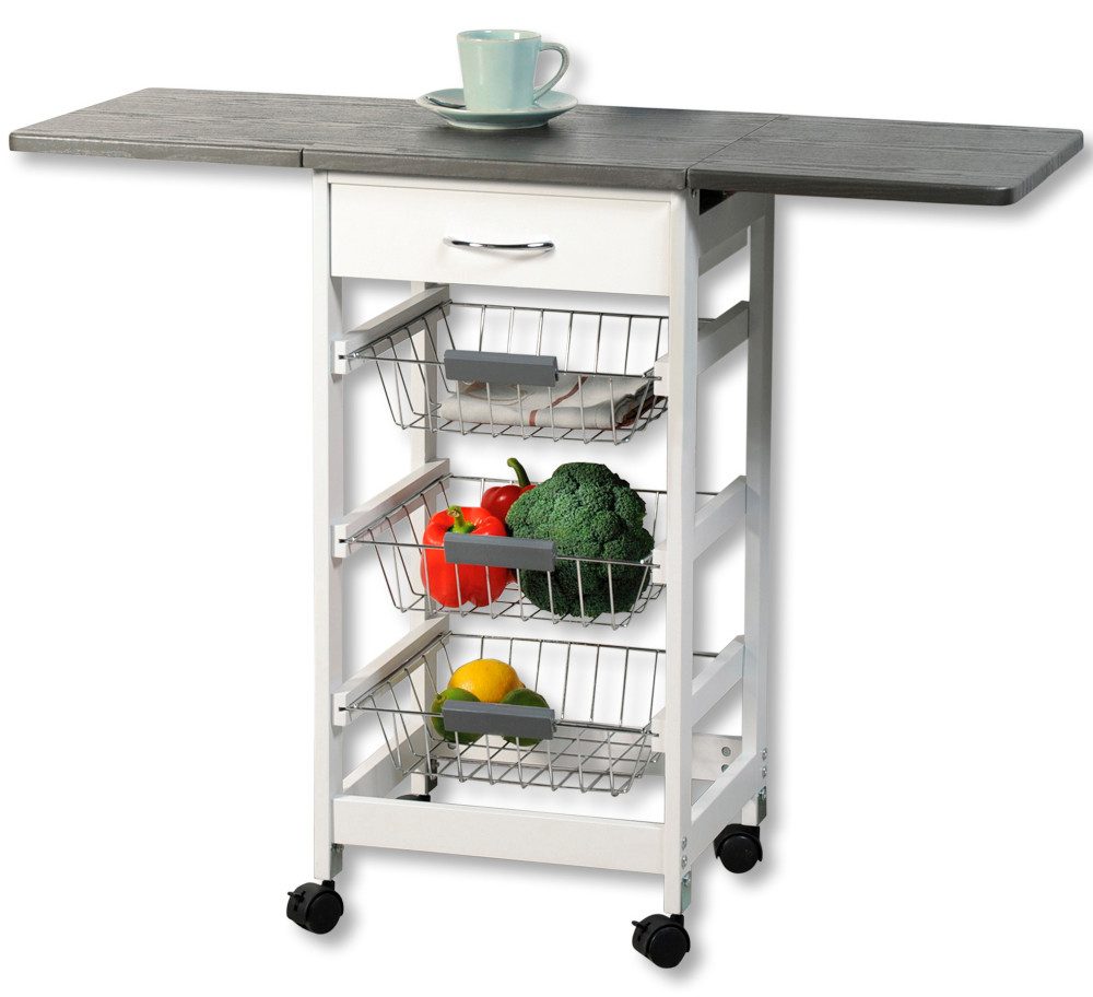 KESPER for kitchen & home Keukentrolley Rollwagen - wit, FSC