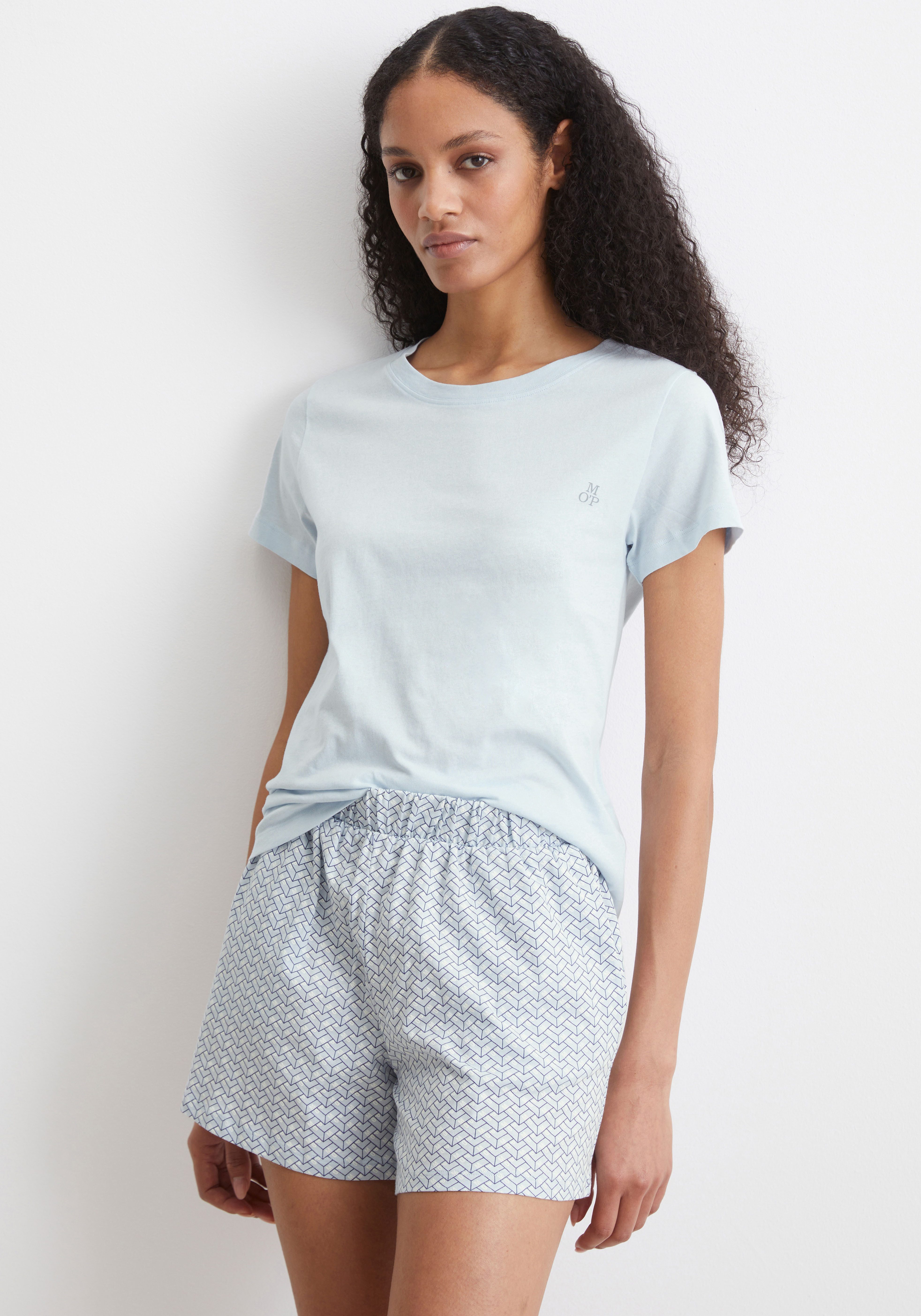 Marc O'Polo T-shirt Mix & Match Cotton met discreet merk-borduursel