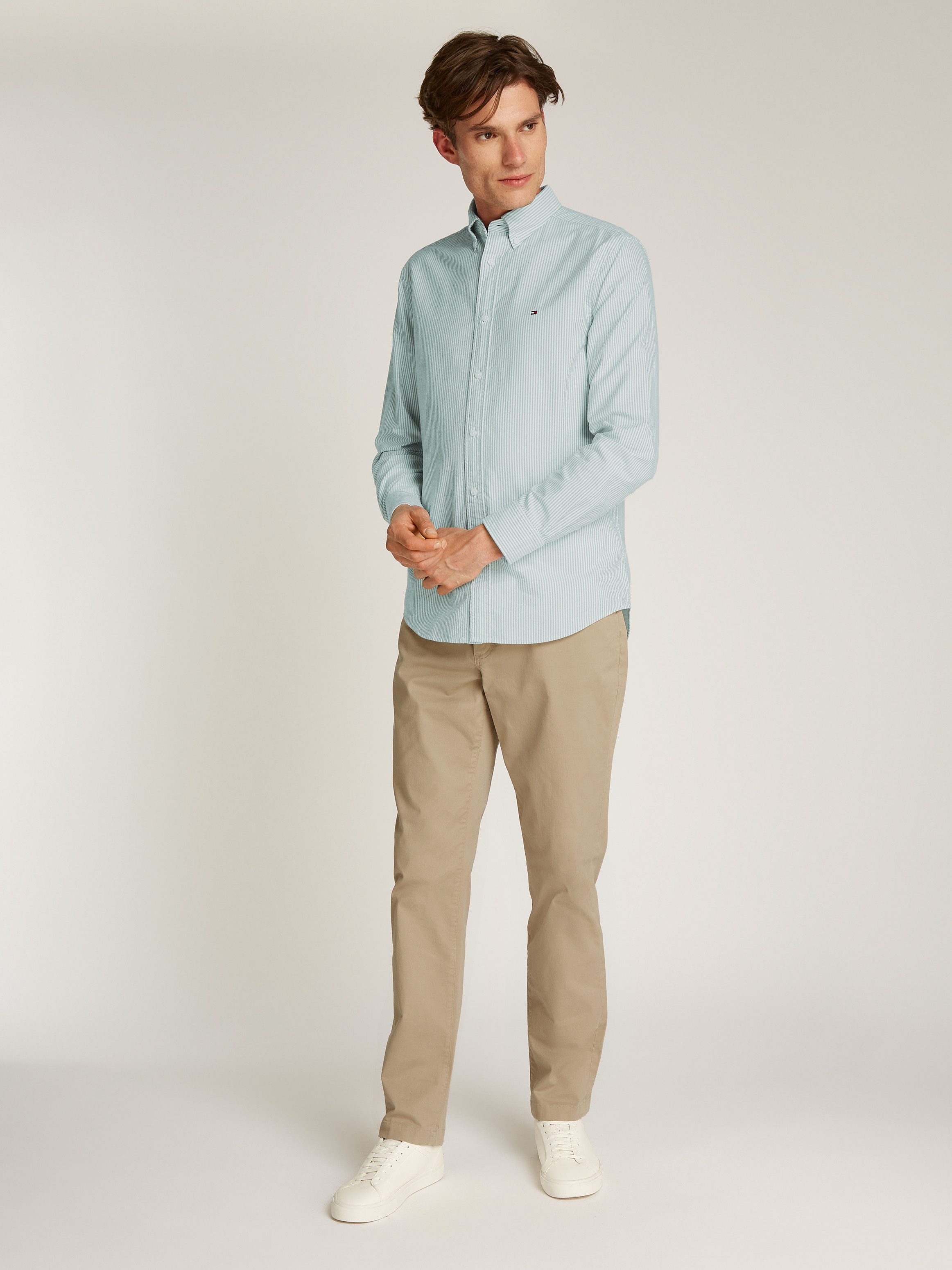 Tommy Hilfiger Overhemd met lange mouwen HERITAGE OXFORD STRIPE RF SHIRT